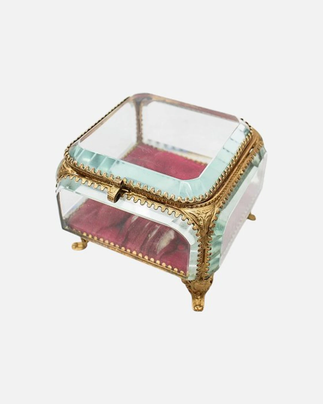 Coffret à bijoux 5 verres biseautés Napoléon III - Jewellery box -