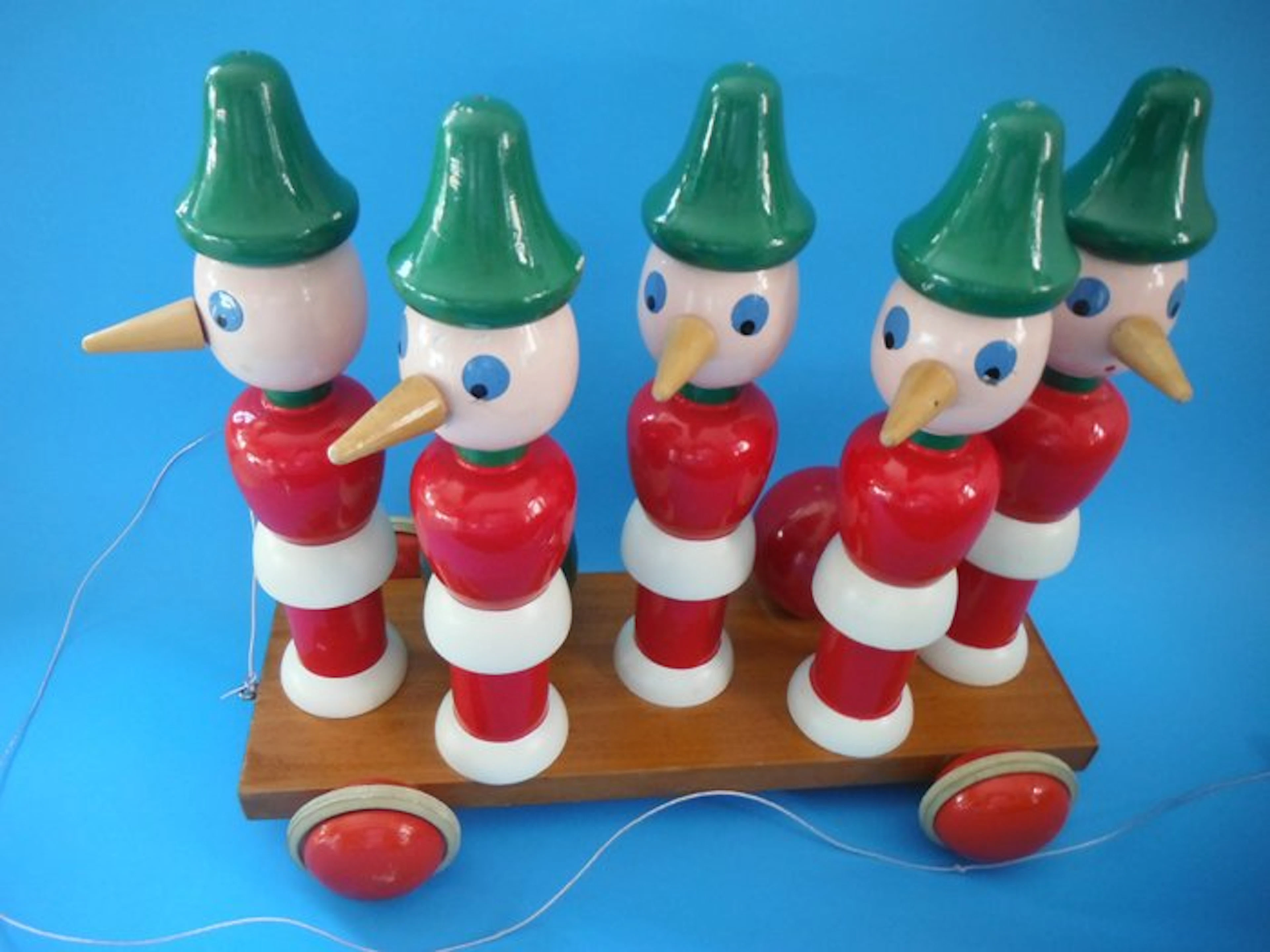 artigianale - Toy pinocchio birillo - 1940-1950 - Italy