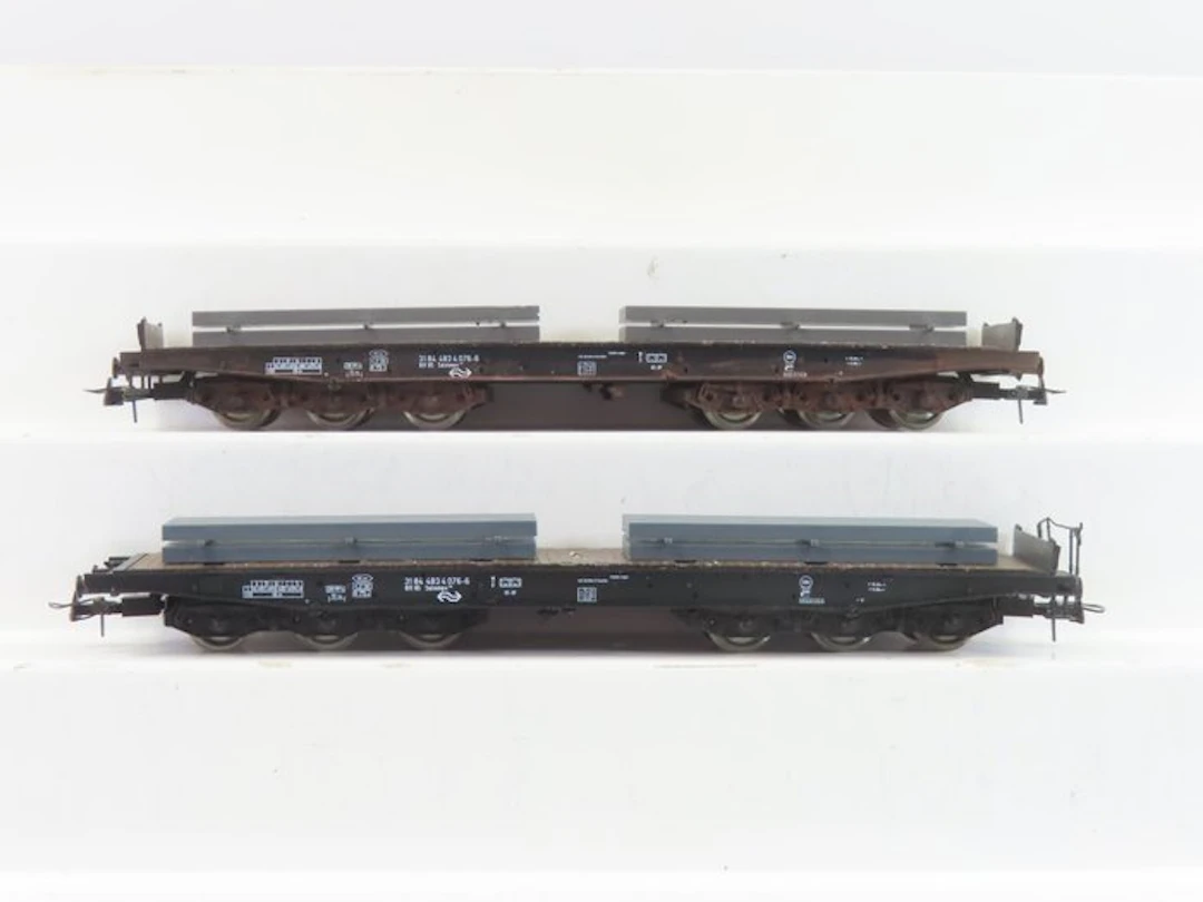 Roco H0 - 46551 - Model train freight carriage (2) - 2x...