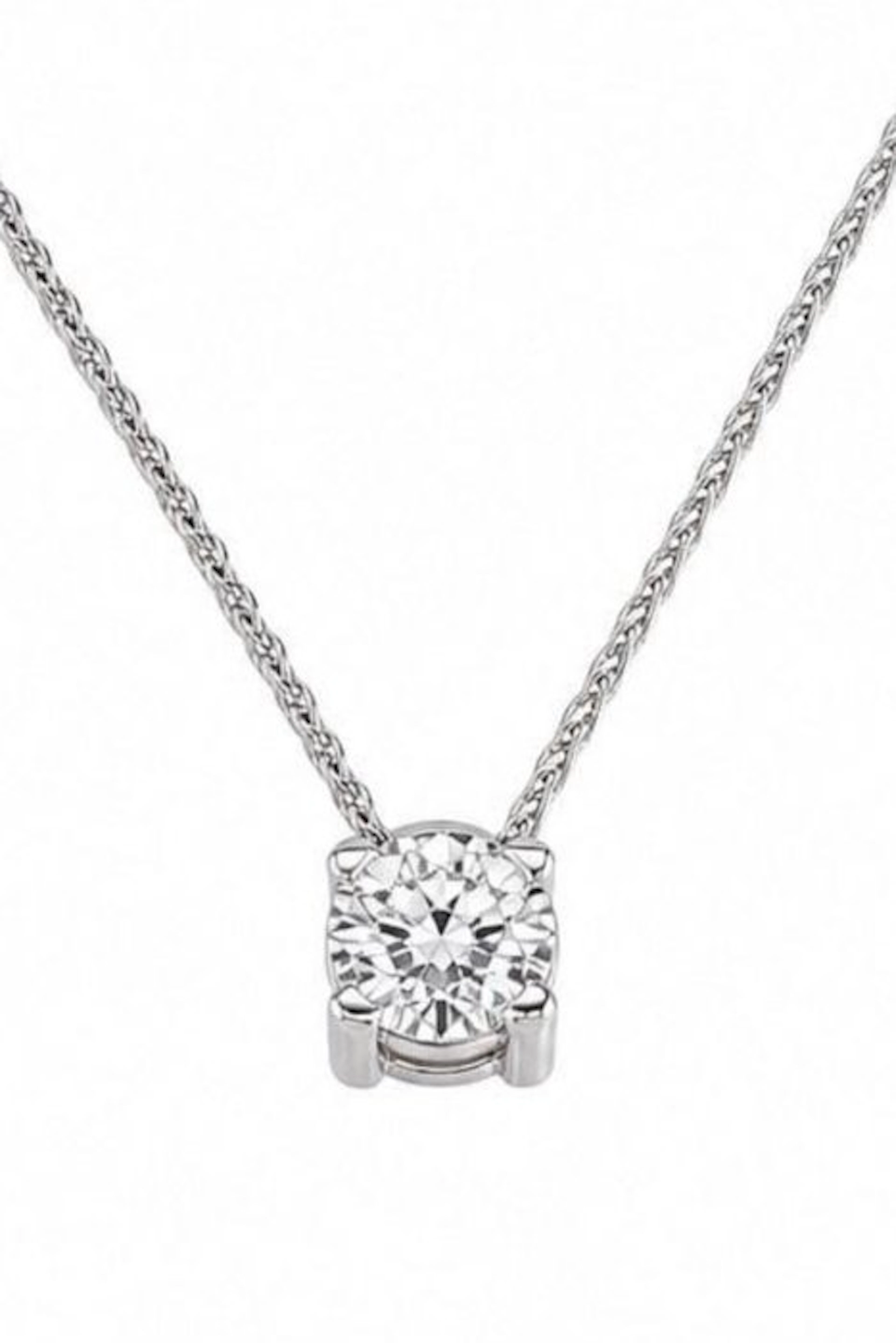 Necklace - 18 kt. White gold - 1.25ct. tw. Diamond (Natural)