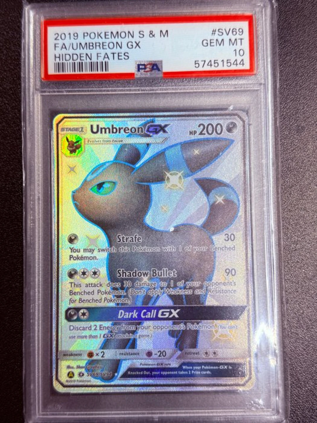 Pokémon - 1 Graded card - Umbreon SV69 Foil