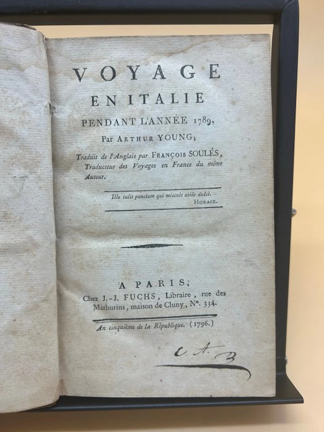 Arthur Young - Voyage en Italie pendant l'année 1789 - 1789