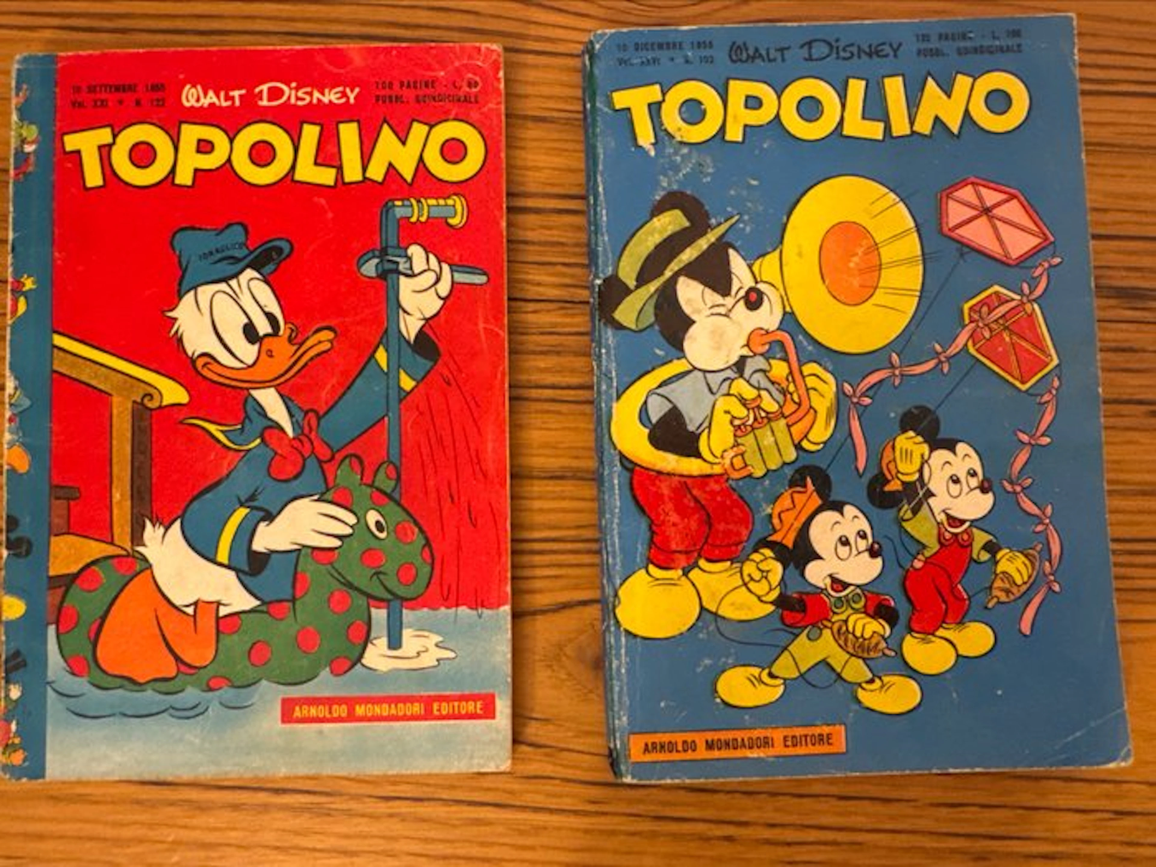 Topolino Libretto nn. 122, 152 - 2 Comic - First edition - 1955/1956