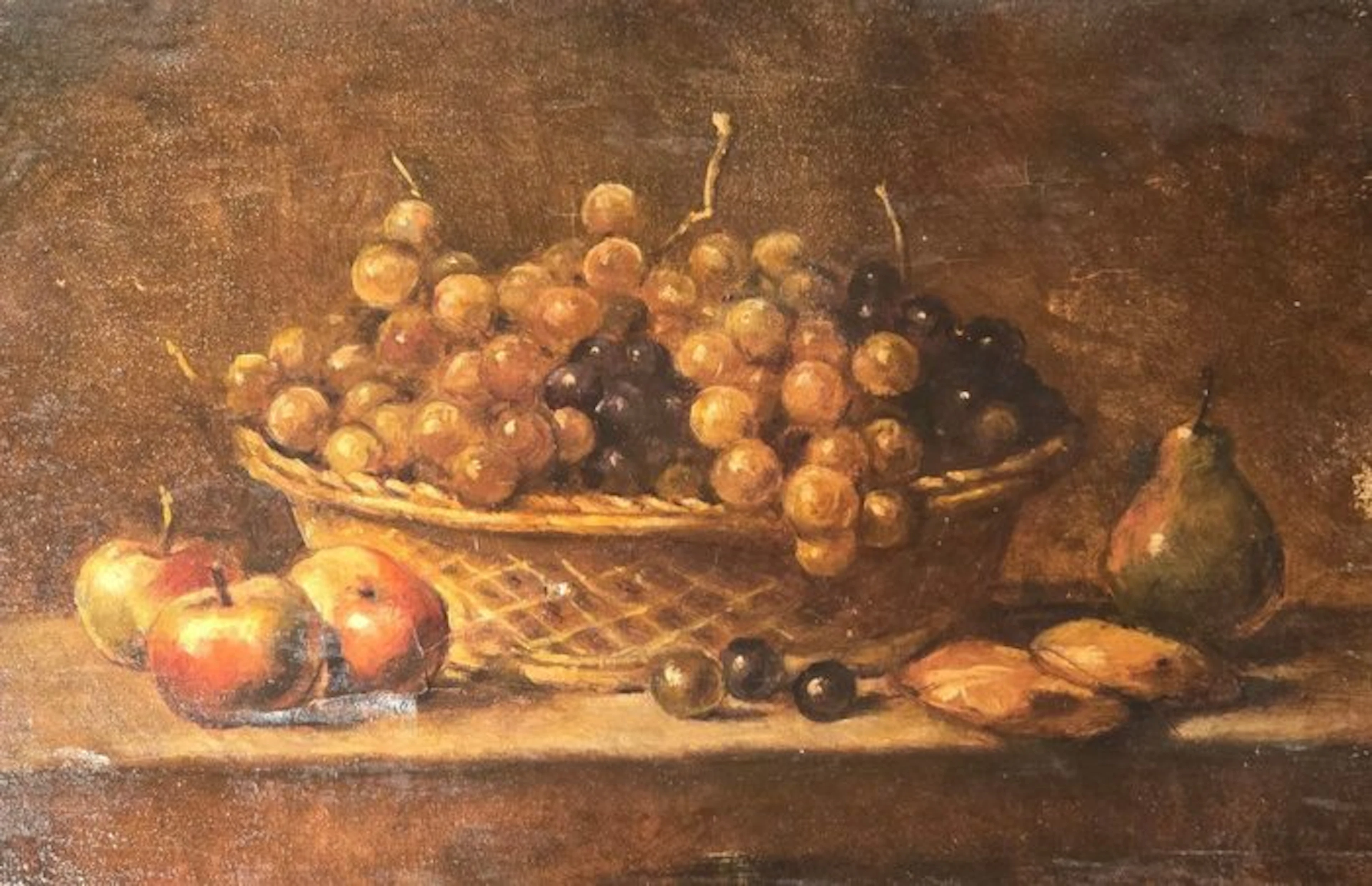 Scuola italiana (XVIII-XIX) - Cesto di Frutta Querida