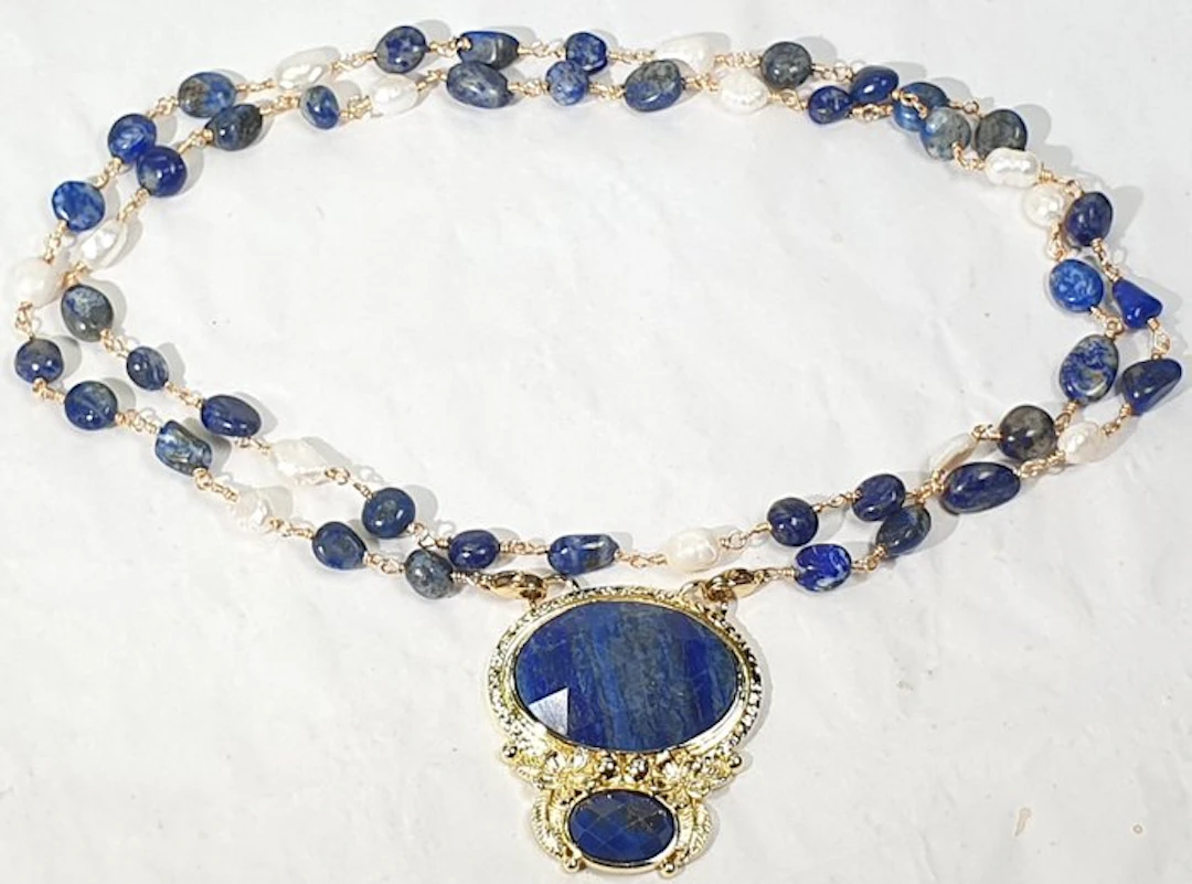 Natural lapis lazuli from Afghanistan and natural...