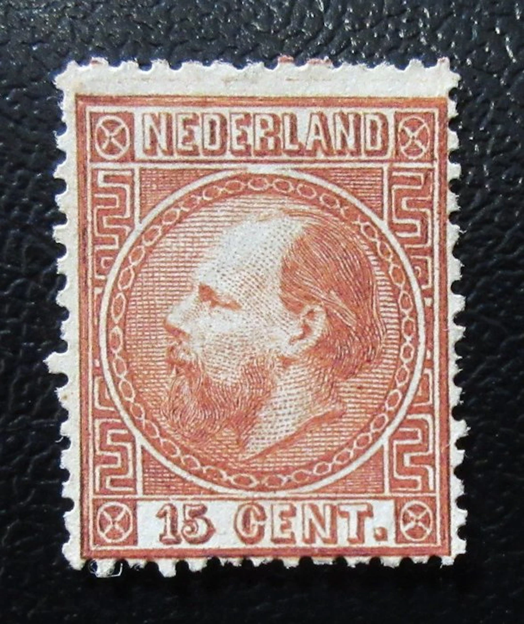 Netherlands 1868 - King William III the 15-cent orange-brown. - NVPH 9