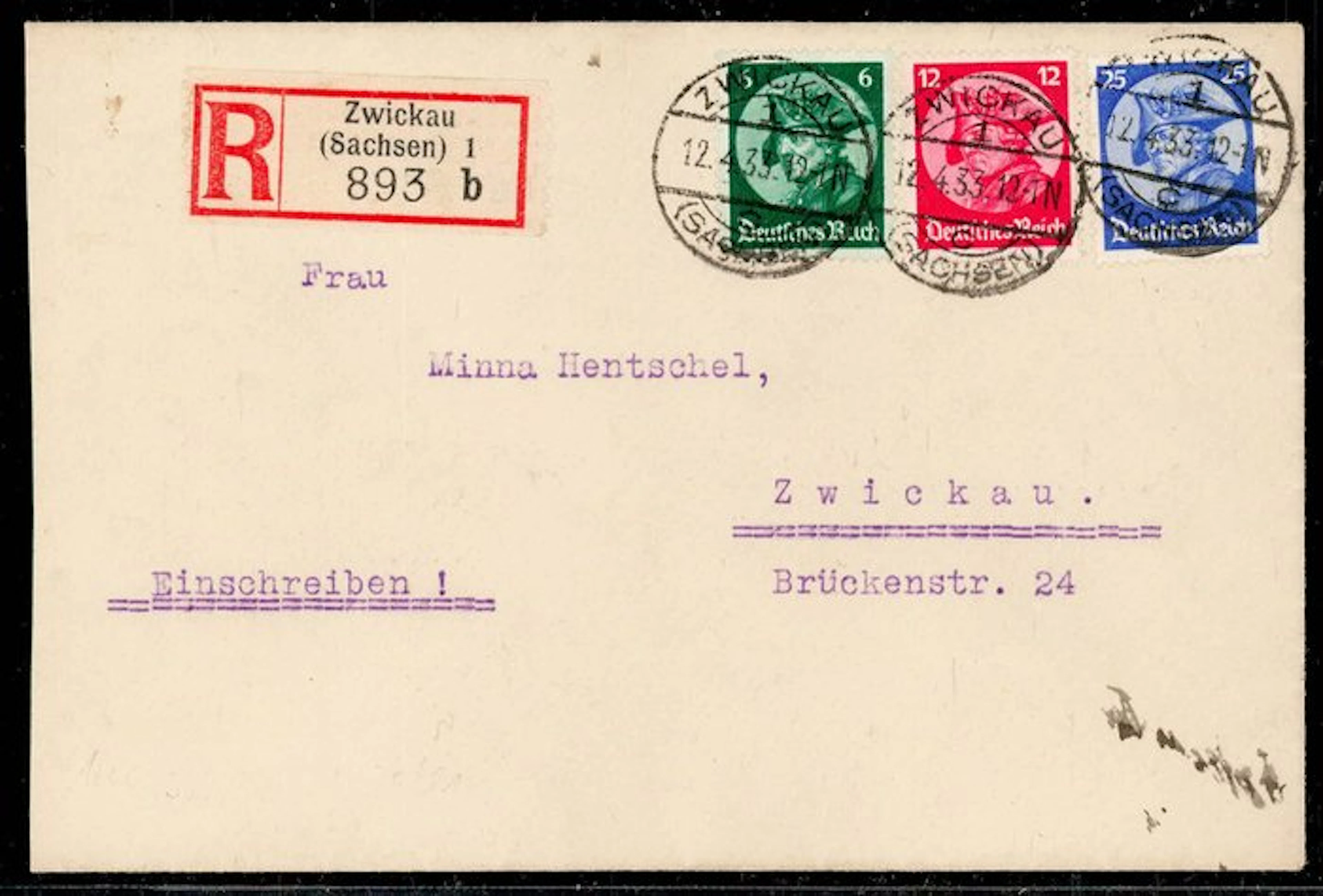 German Empire 1933 - Frederick the Great - text on...
