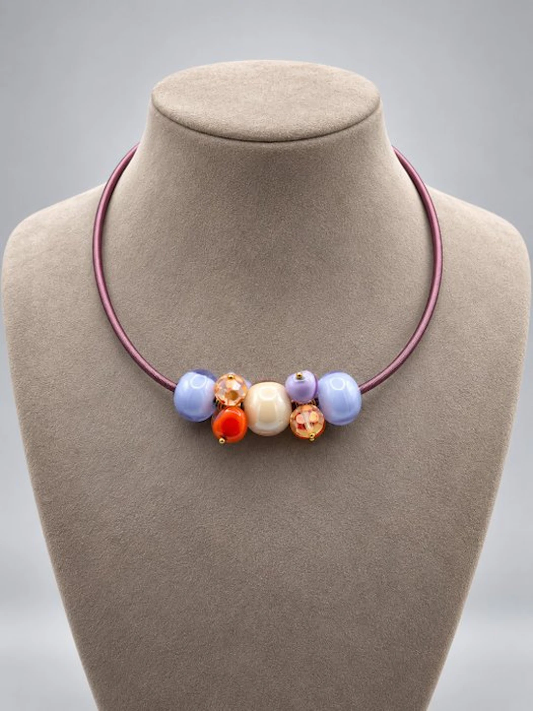 Steel, Murano glass - Necklace - Murano Glass Necklace