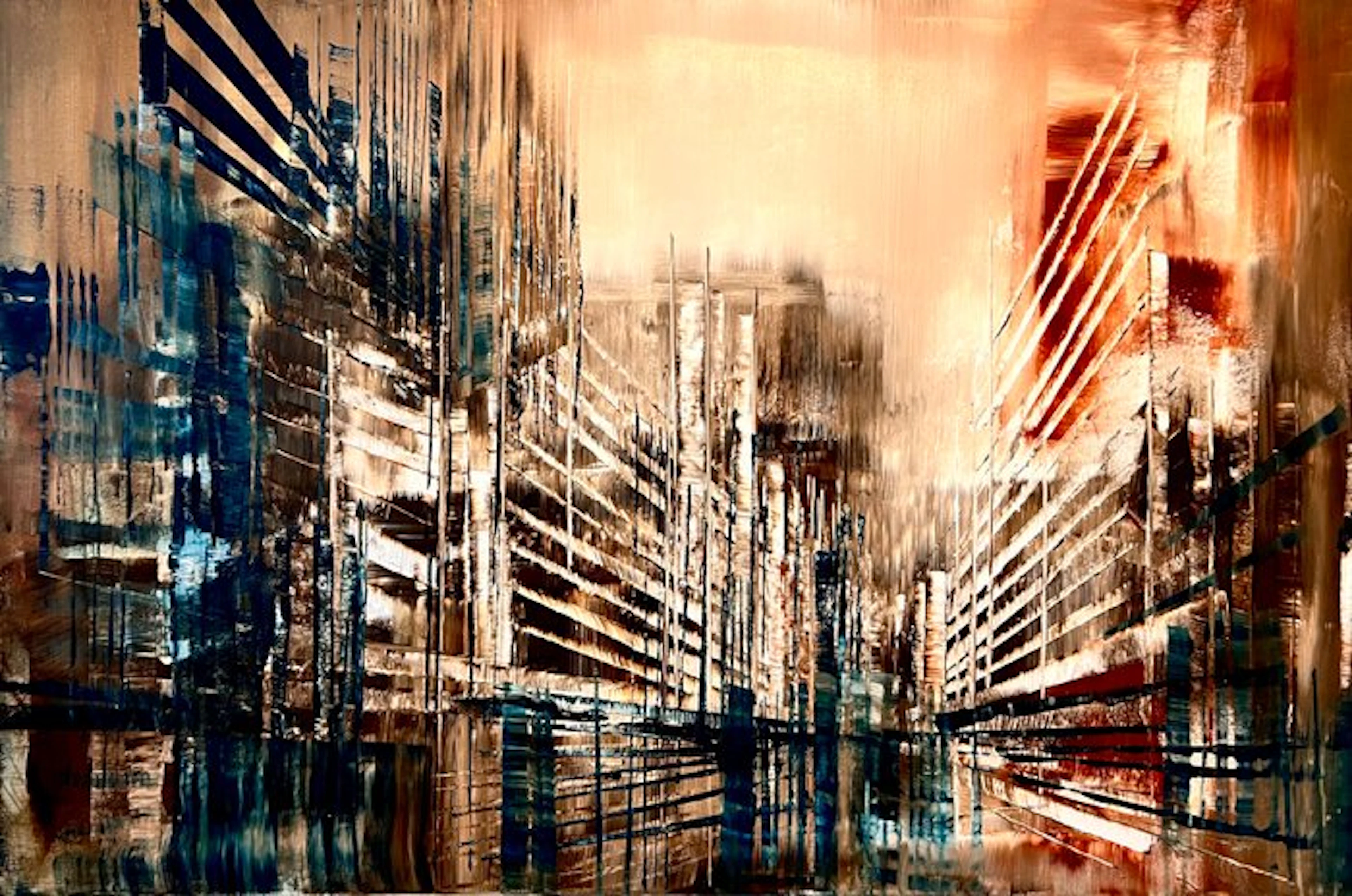 Prettau - Urban fabric - sepia street (H)