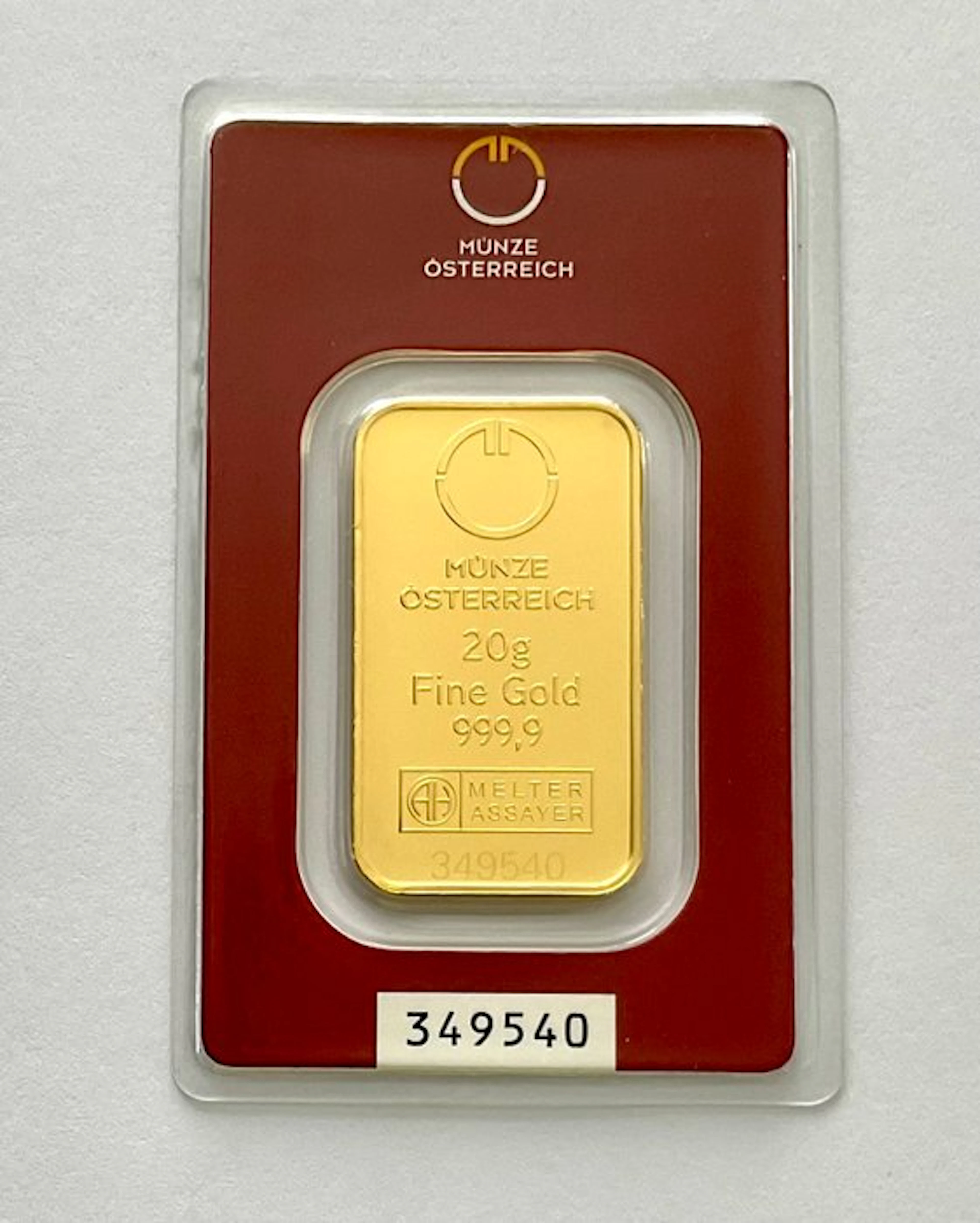 20 grams - Gold .999 - Münze Österreich - Sealed
