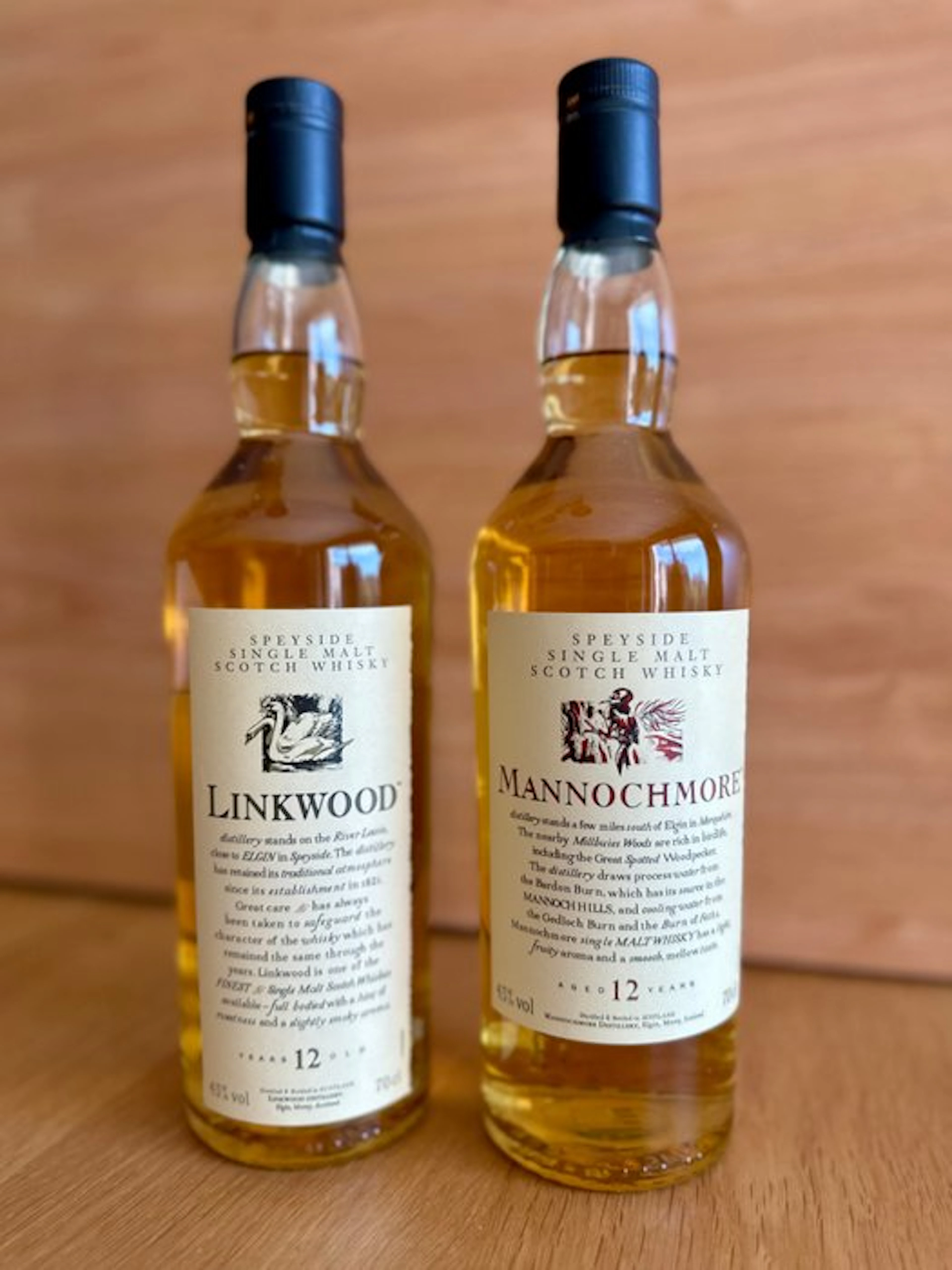 Linkwood 12yo + Mannochmore 12yo - Flora & Fauna - 70cl - 2 bottles