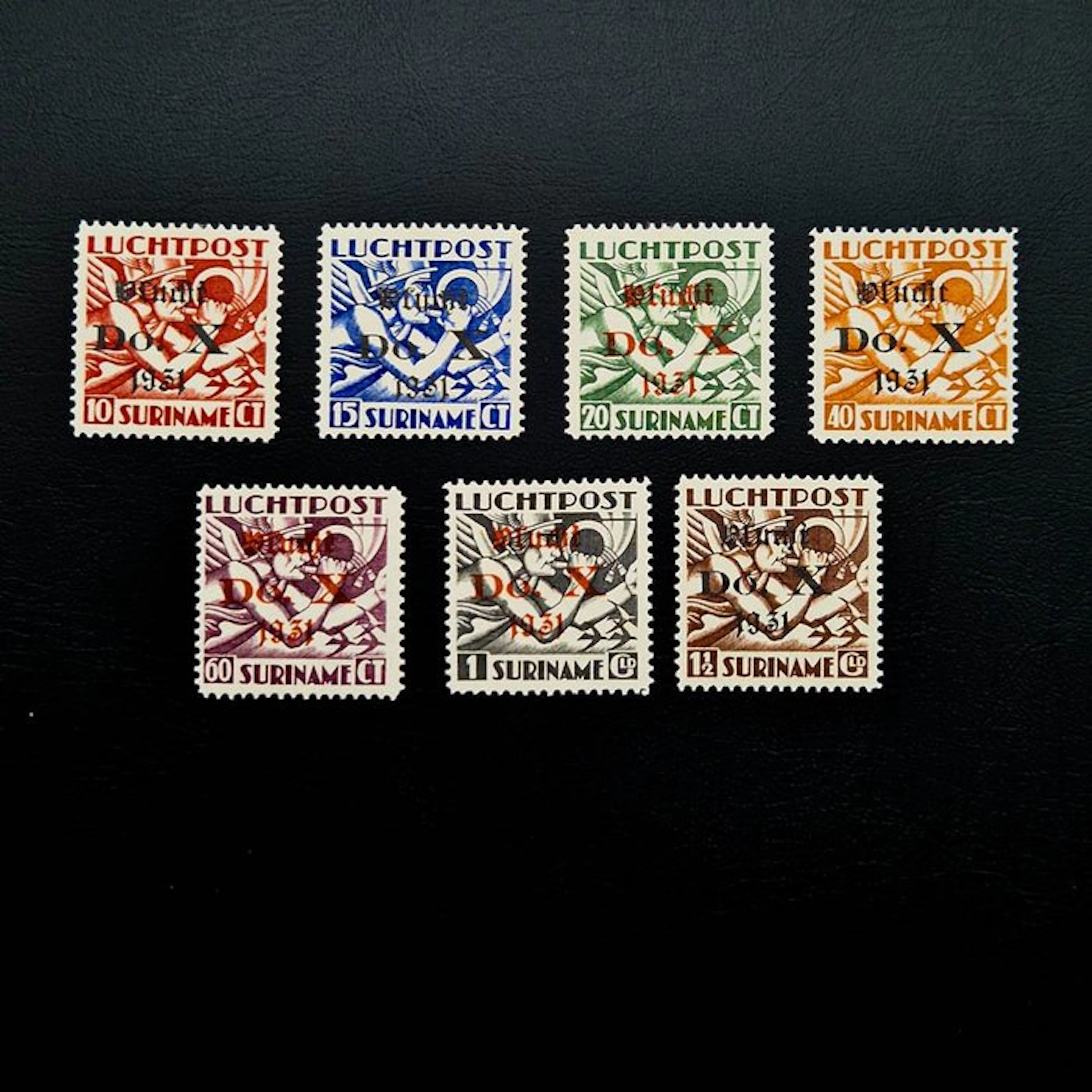 Suriname 1931 - Complete series Luchtpost - NVPH LP8/LP14