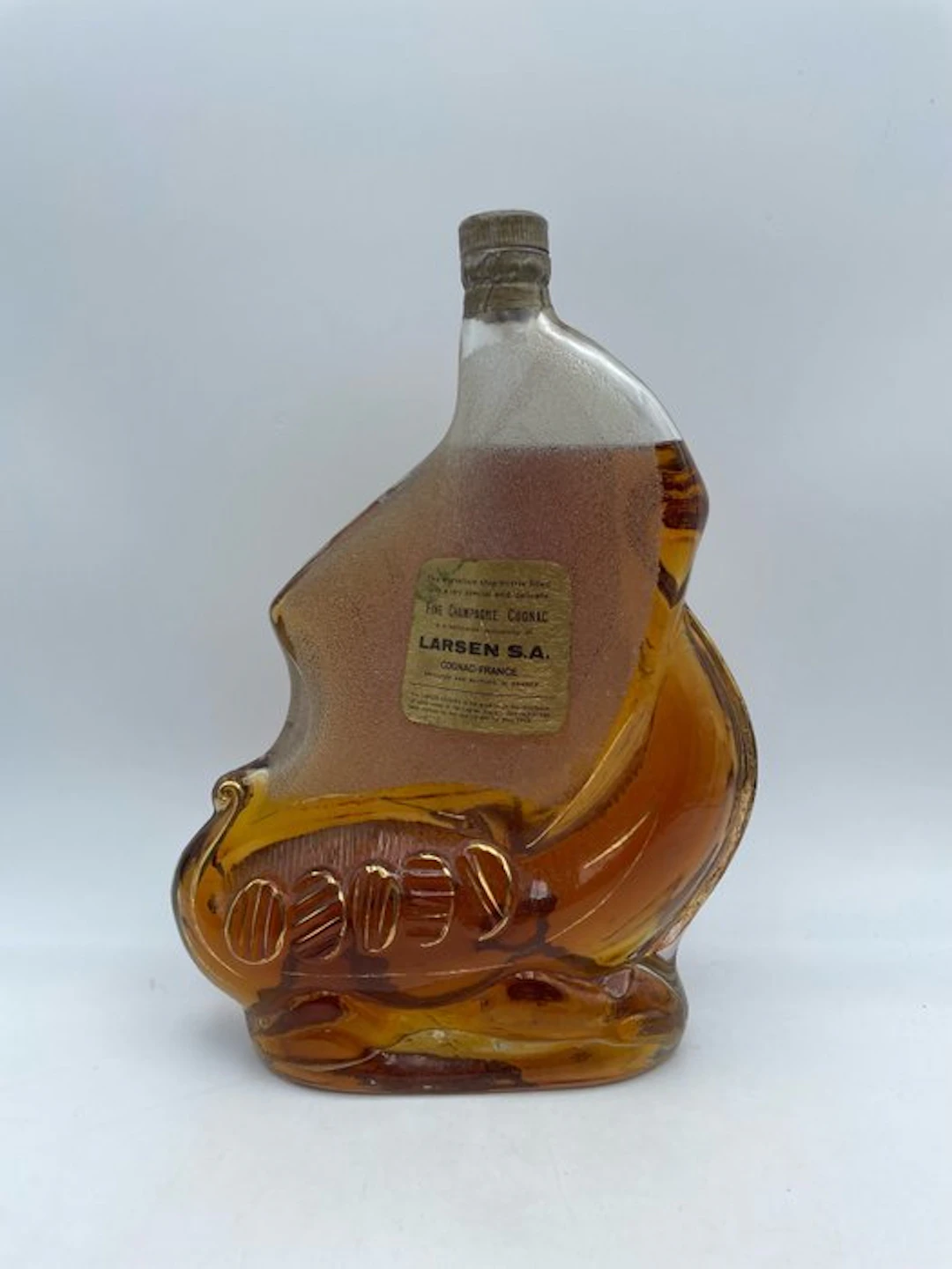 Larsen - Cognac Viking Drakkar Ship - b. 1960s, 1970s - 70cl