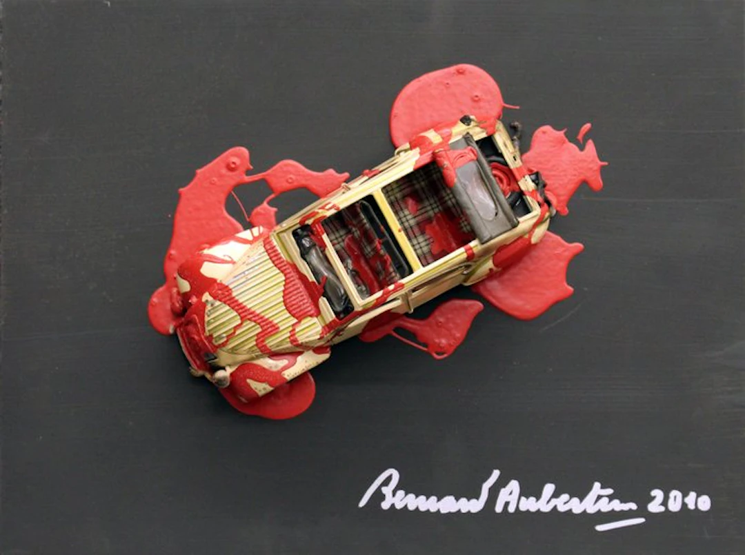 Bernard Aubertin (1934-2015) - Voiture Brulée