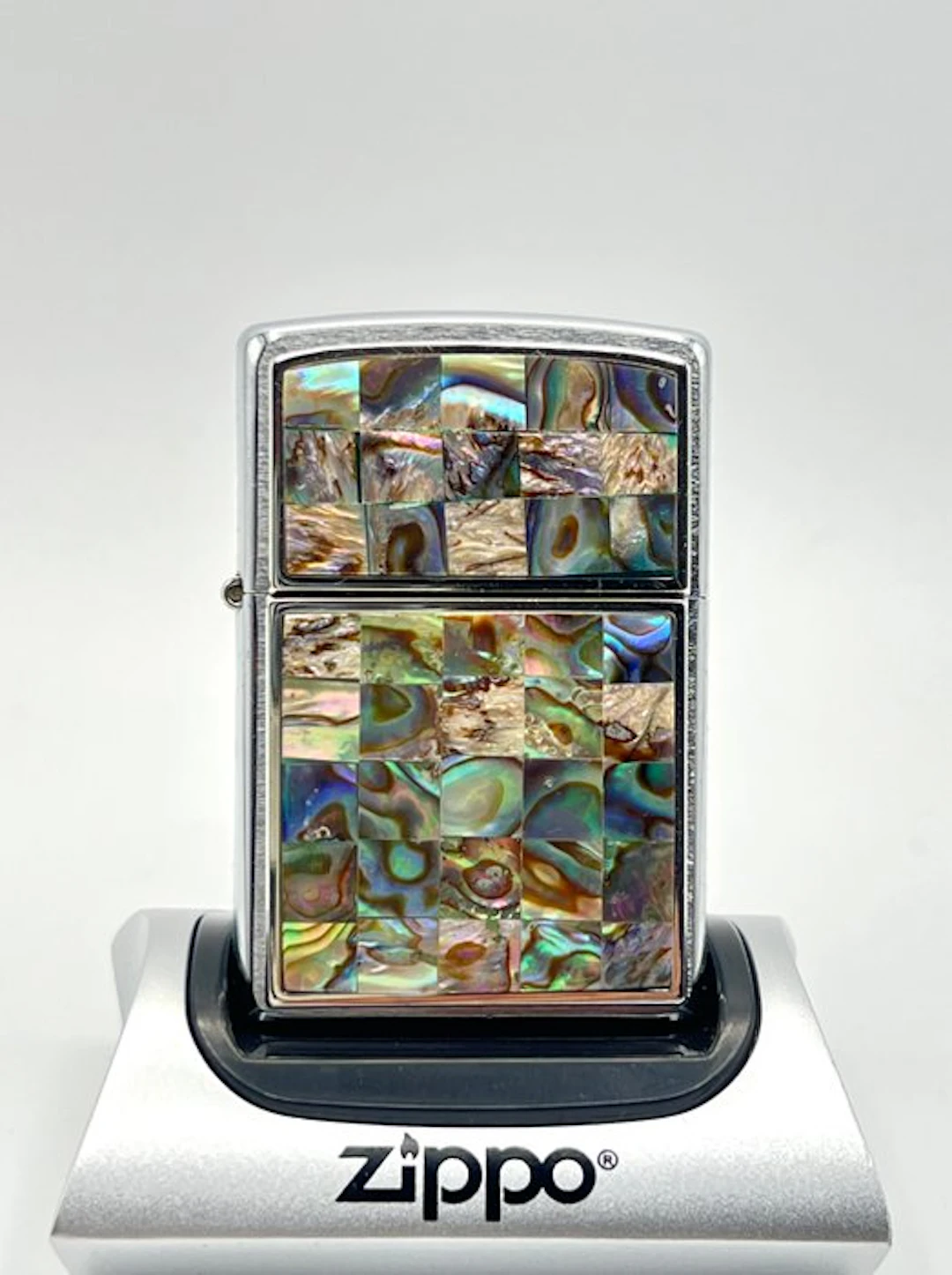 Zippo - Mother of Pearl - Sea Wave Ocean (2002) - Unfired...
