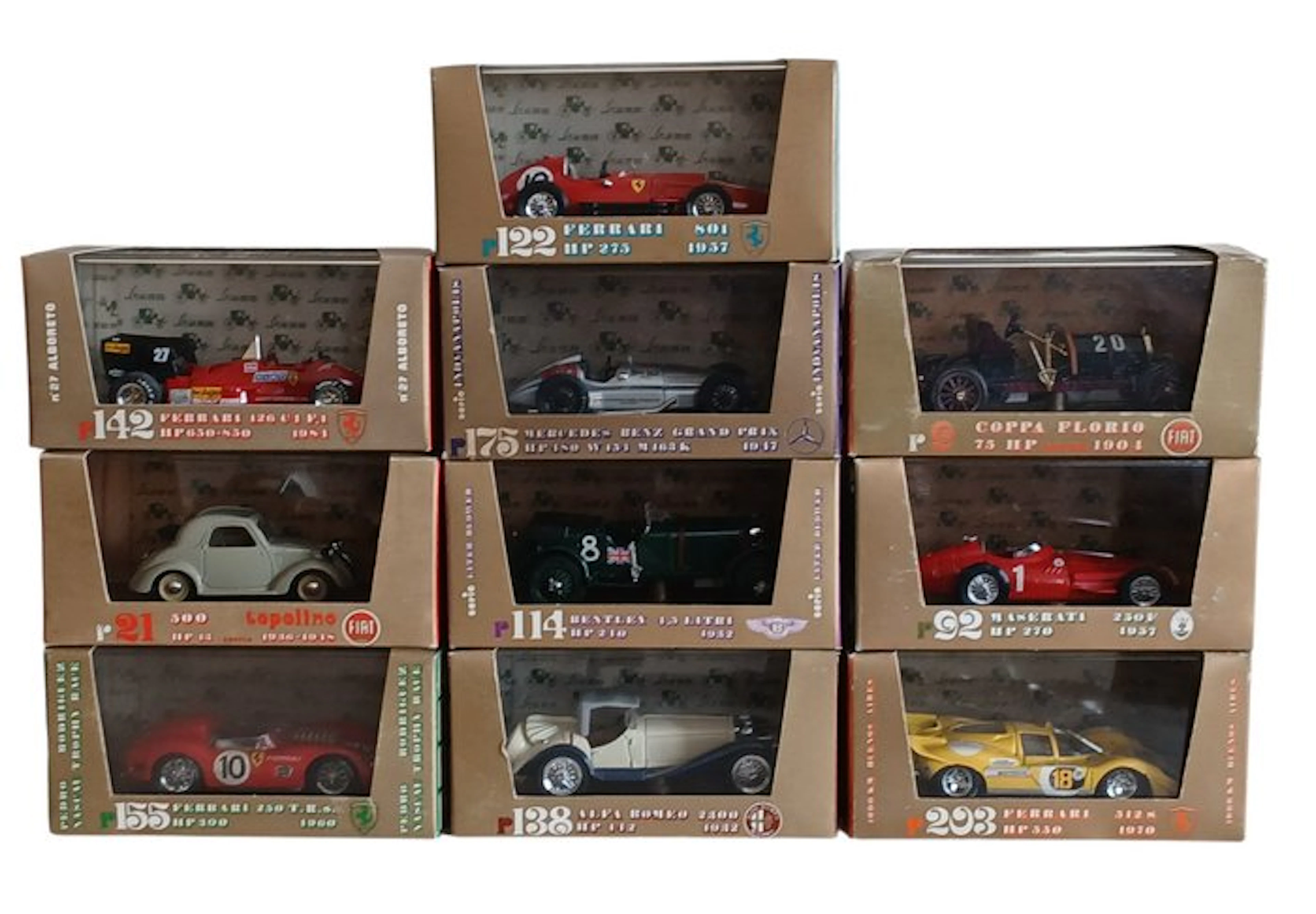 Brumm 1:43 - Model car (10) - Lotto con 10 Modelli Brumm - Gold/Gold