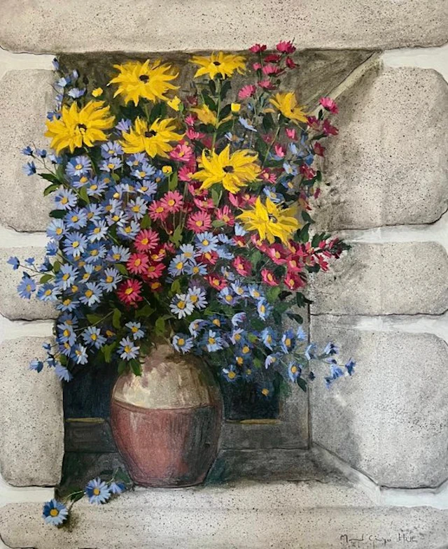 Marcel George - Nature morte aux fleurs