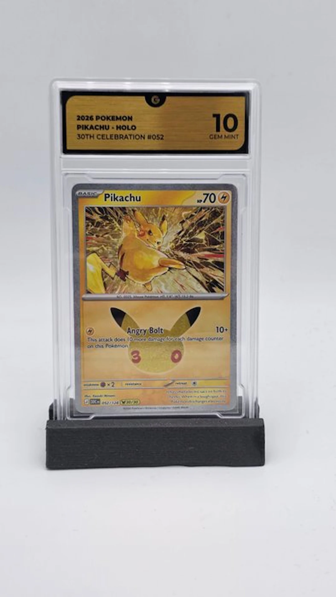 Pokémon - 1 Graded card - Pikachu 052 Holo - GG - Mega Evolution