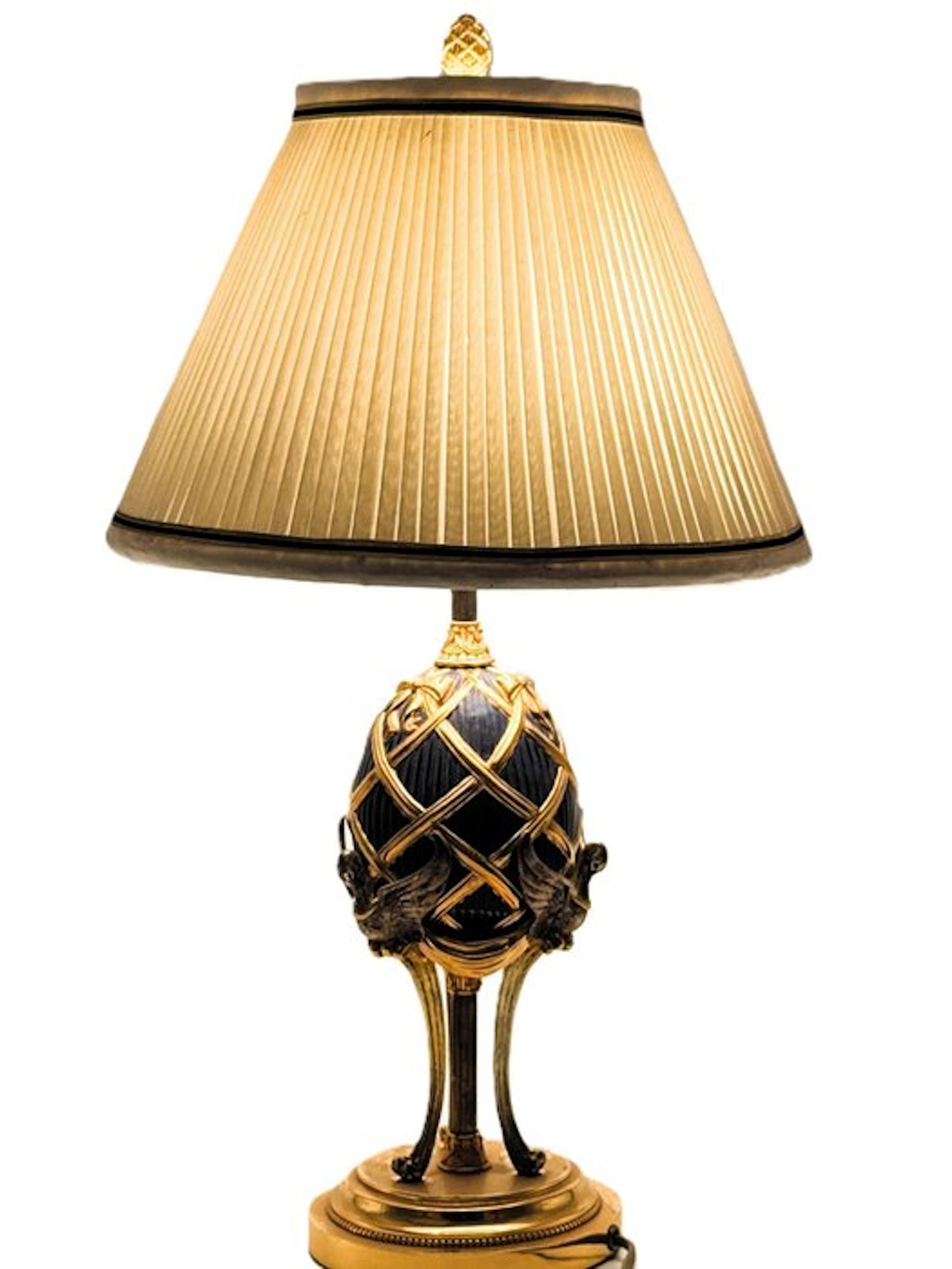 Fabergé egg - House of Faberge Imperial Egg Lamp 24 Karat...