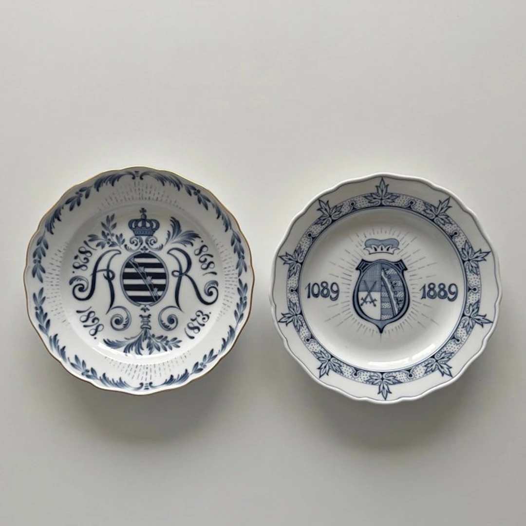 Meissen - Plate - Porcelain - Meissen – Anniversary Plate