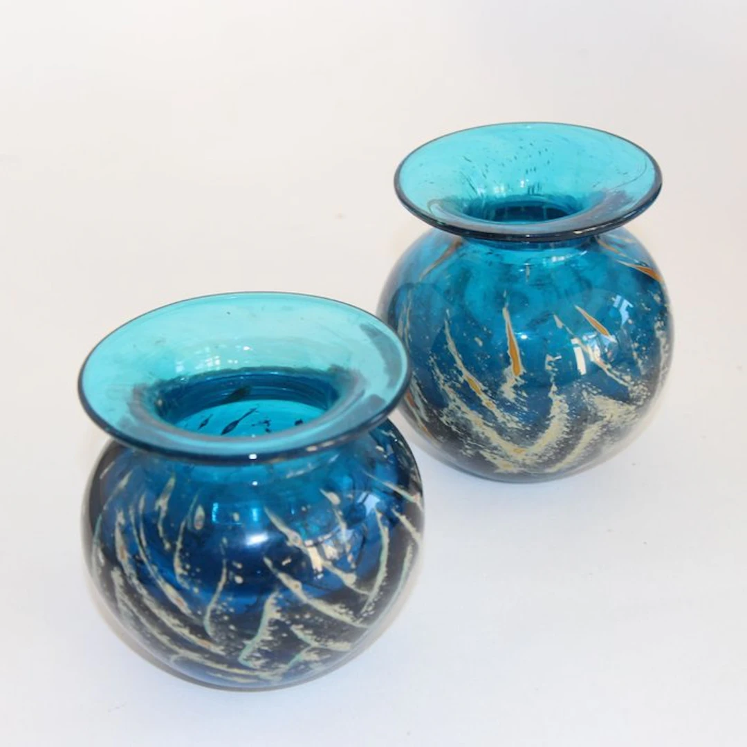 Mdina - Vase (2) - Phoenician Glass - STUDIO GLASS - Mid century modern