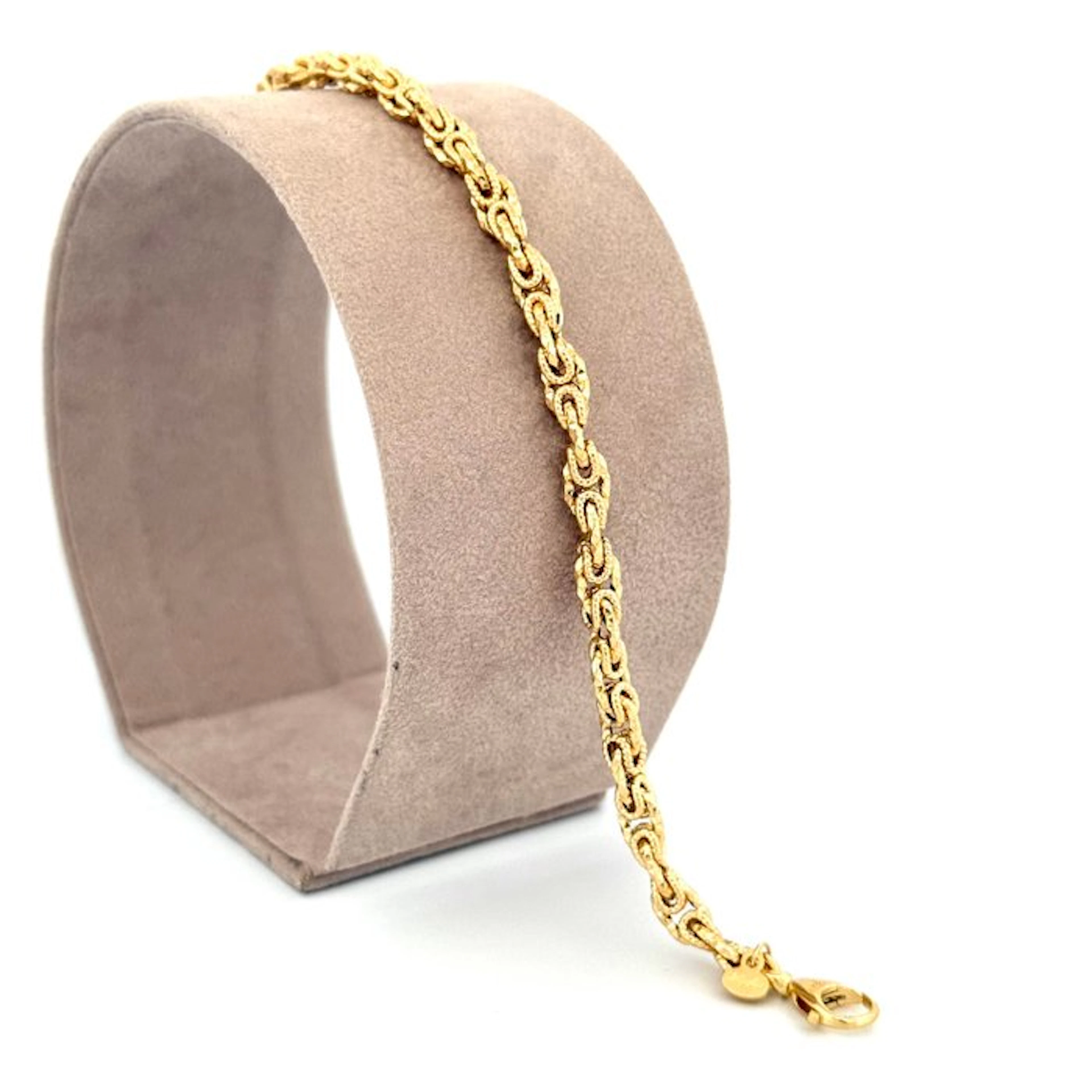 Handmade - Bracelet - Bizantina satinata - 5.4 g - 18 kt. Yellow gold