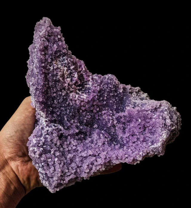 XXL HQ Grape Agate Lavender Crystal Cluster Crystal...