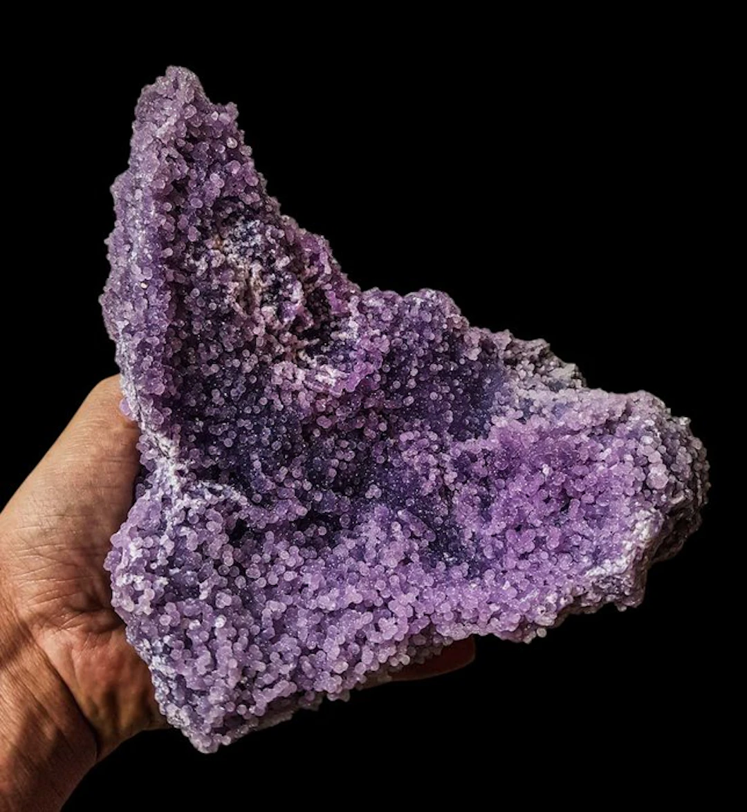 XXL HQ Grape Agate Lavender Crystal Cluster Crystal...