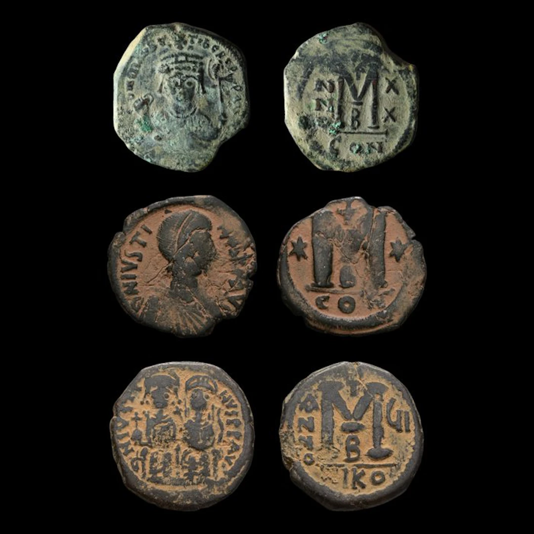 Byzantine Empire Lot of 3x Follis including Maurice Tiberius