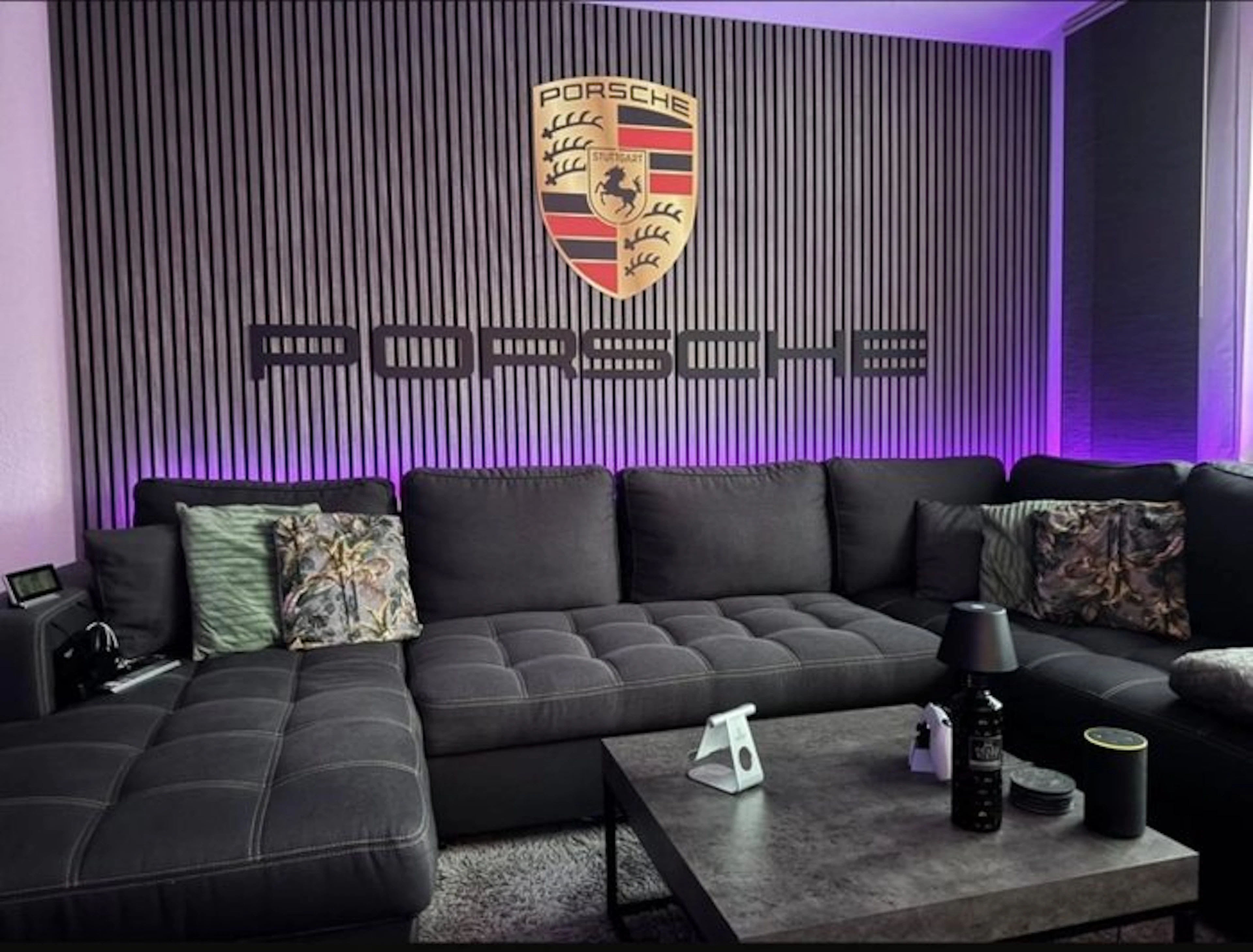 porsche-sign - PORSCHE XXXL 270cm Letter+Crest Garage...