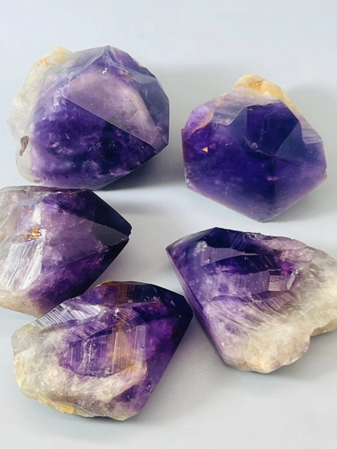***NO RESERVE*** Large Amethyst Points 1kg Lot – Intense...