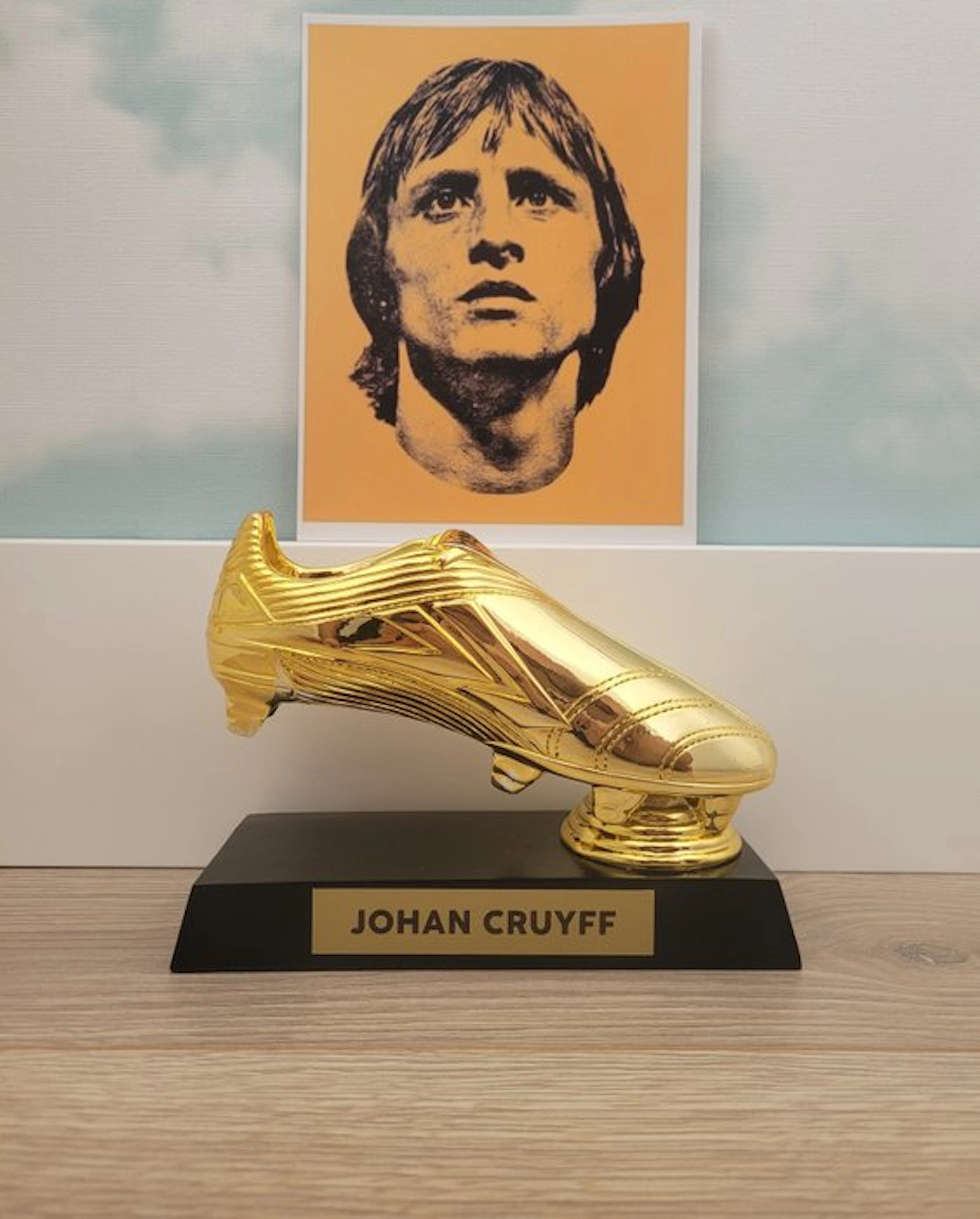 Johan Cruyff - Golden Boot Trophy + Photography