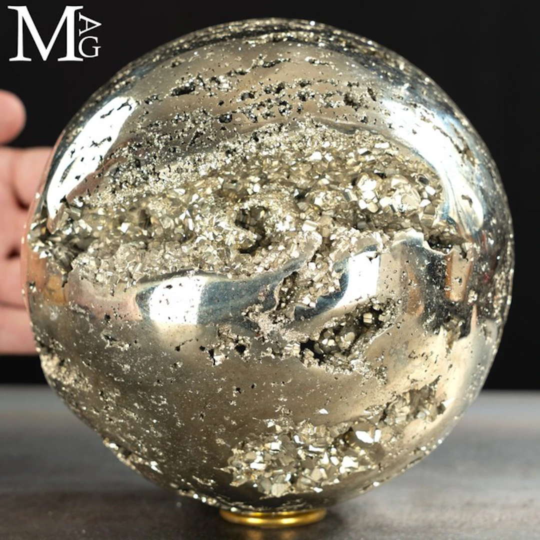 Extra Quality Large Pyrite Sphere - Huanzala Mines...