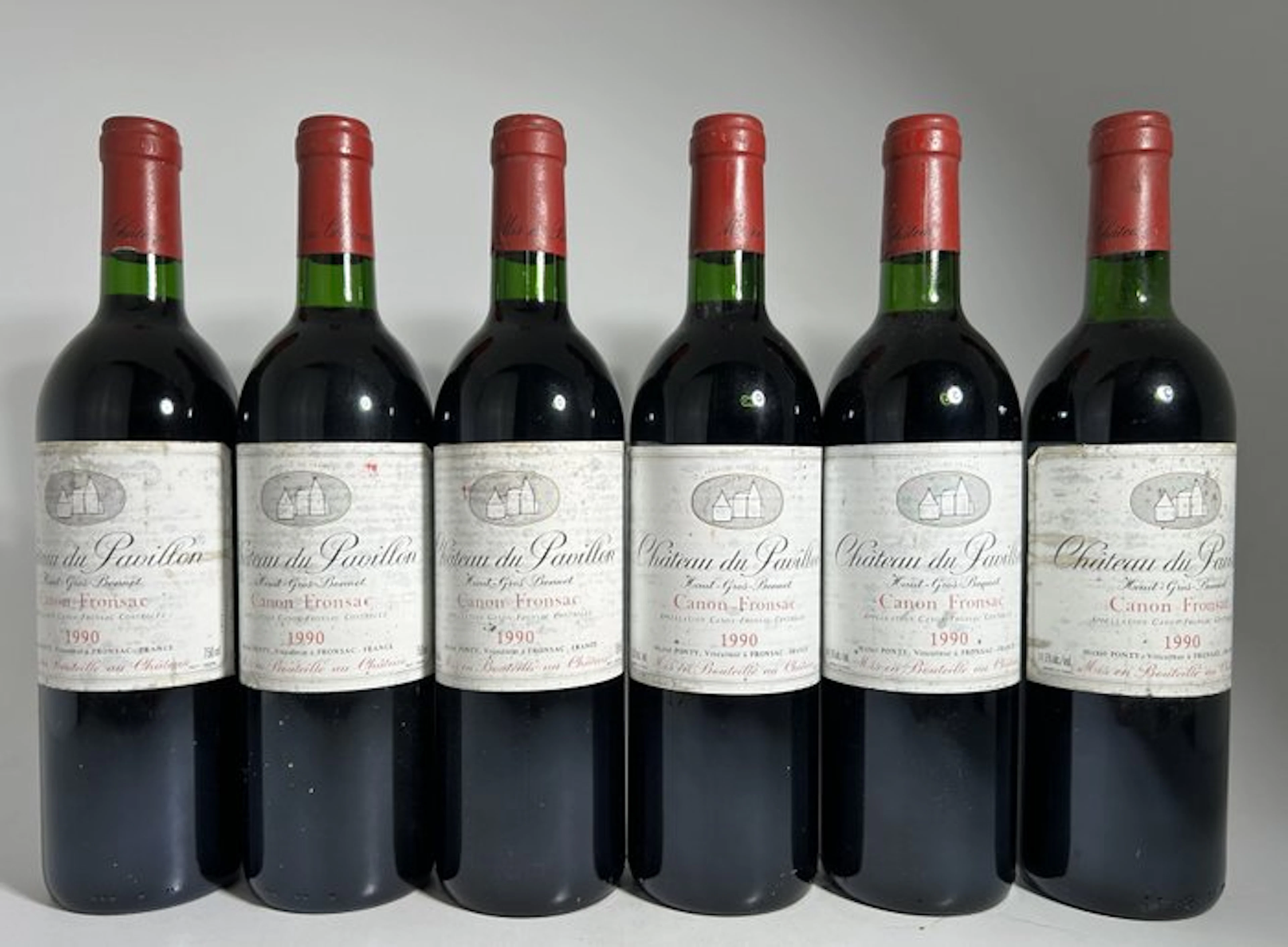1990 Château du Pavillon Haut-Gros-Bonnet - Canon-Fronsac - 6 Bottles (0.75L)