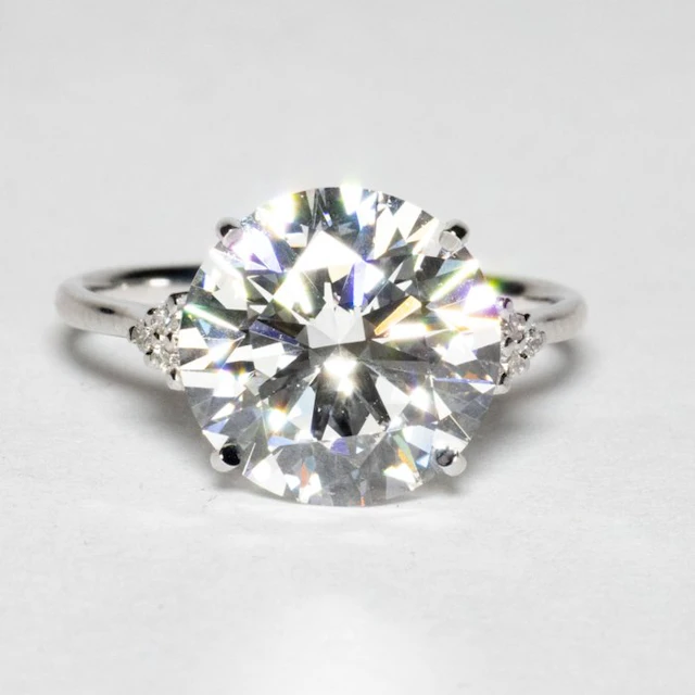 No reserve price - Engagement ring - 18 kt