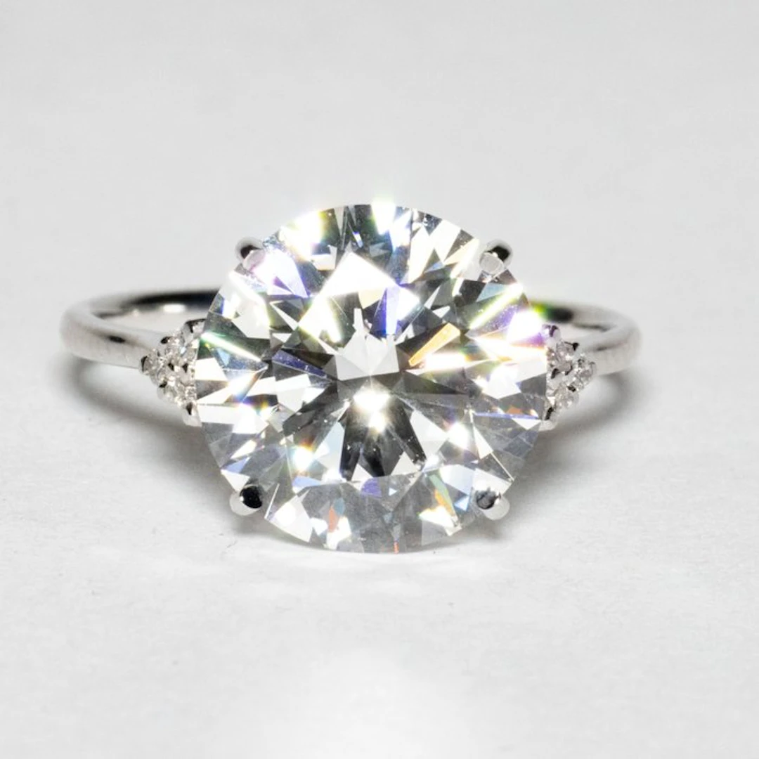 No reserve price - Engagement ring - 18 kt