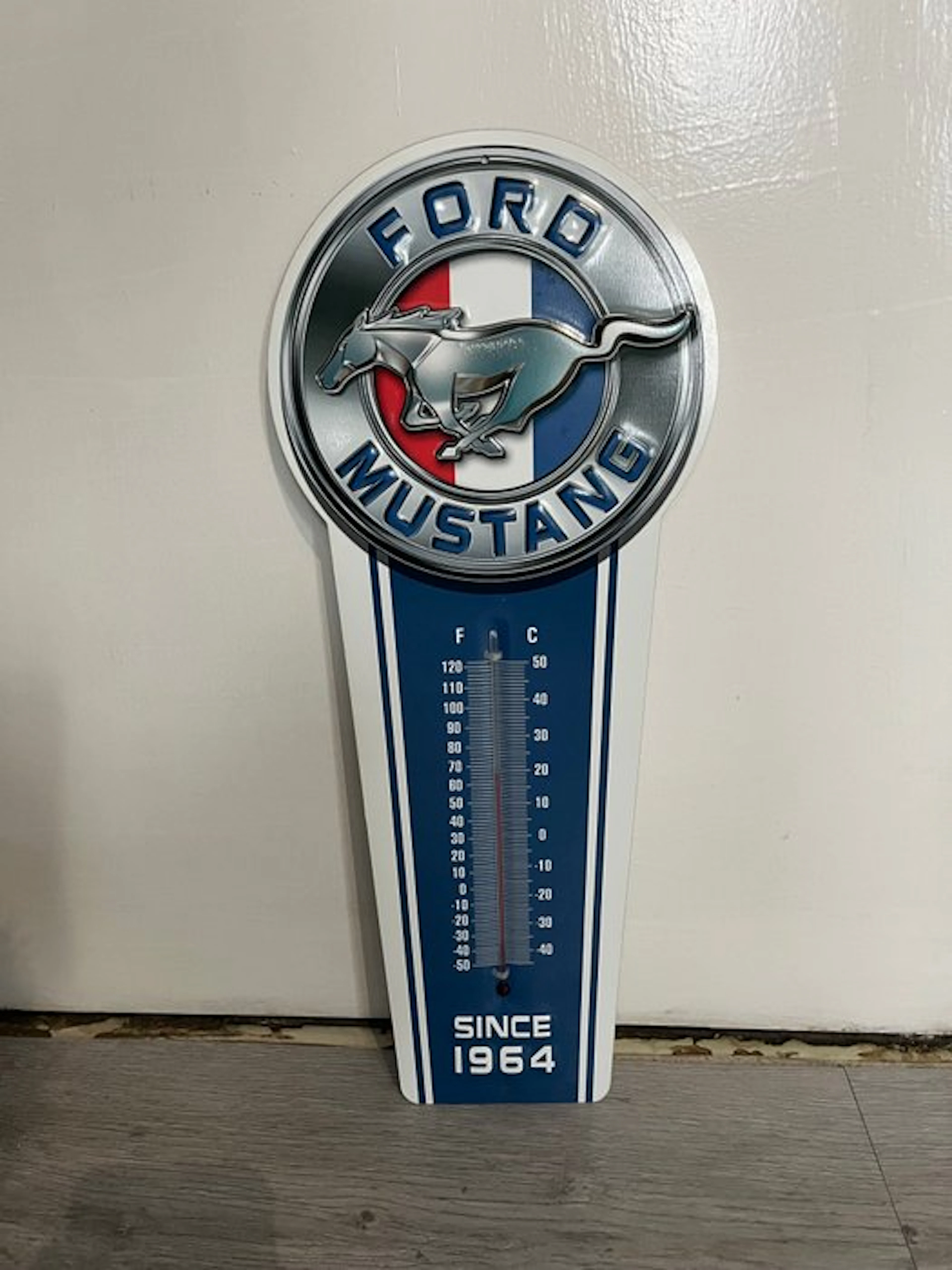 Ford - Thermometer - Metal - Ford Mustang Thermometer.