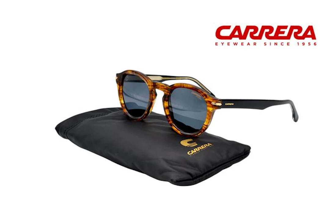 Carrera - 300S EX4IR - Round Acetate Design - Grey Lenses - *New* - Sunglasses