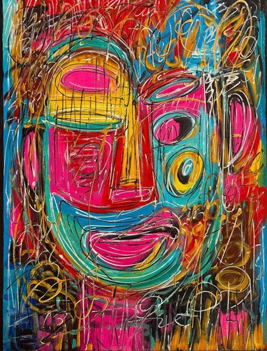 Nguyễn V.L (1993) - Pink Pop Spirit ↑80 →60 cm → Starting price €1 ✓