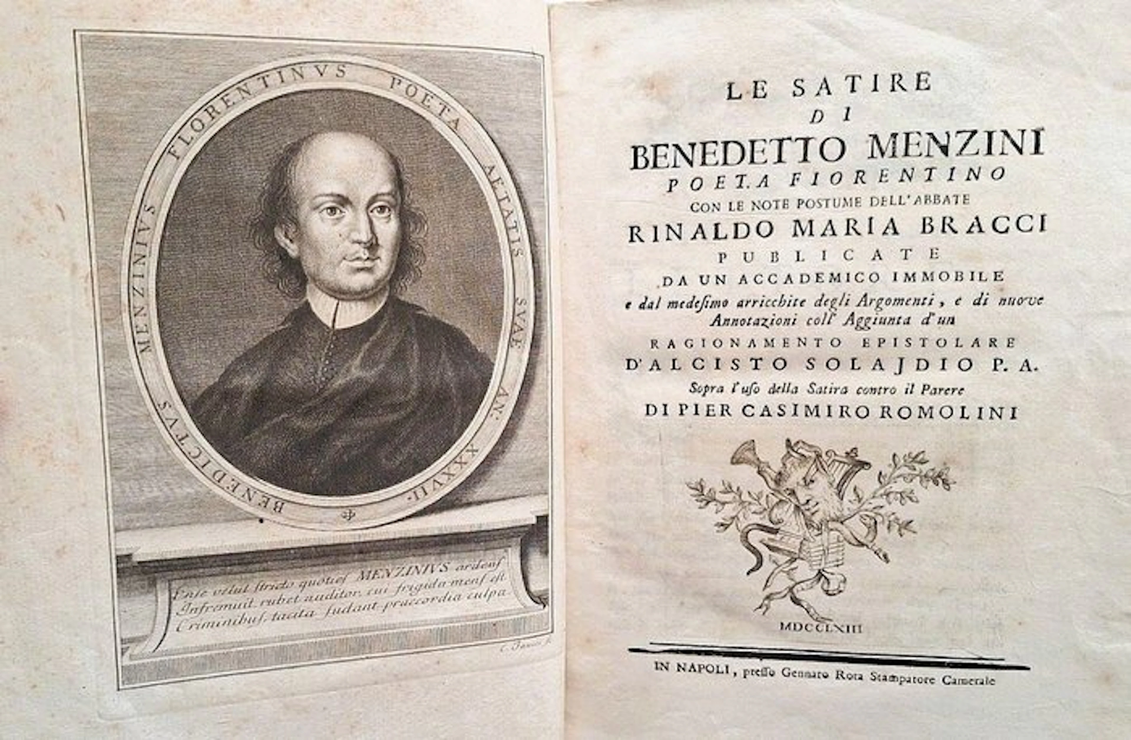 Menzini - Le Satire - 1763