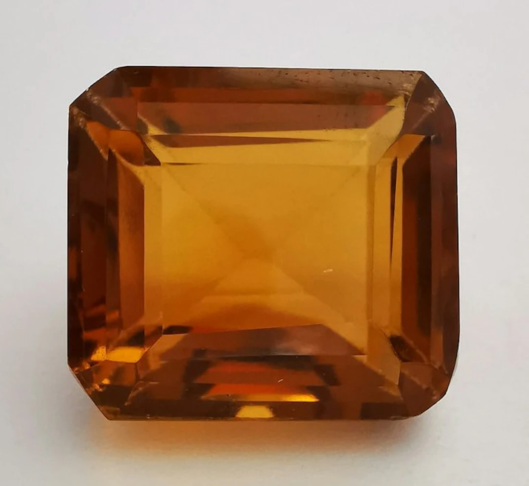 No reserve price Citrine - 19.68 ct - Antwerp Laboratory...