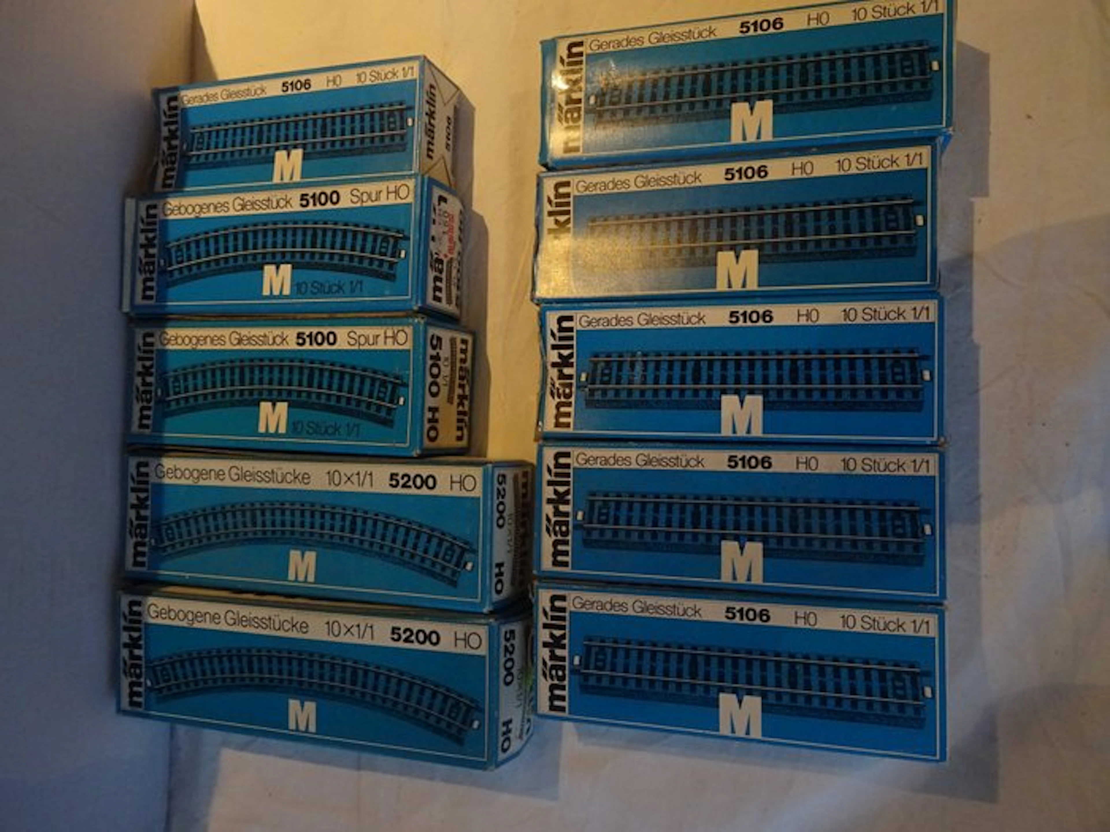 Märklin H0 - Model train tracks (100) - 100 m of track in original carton