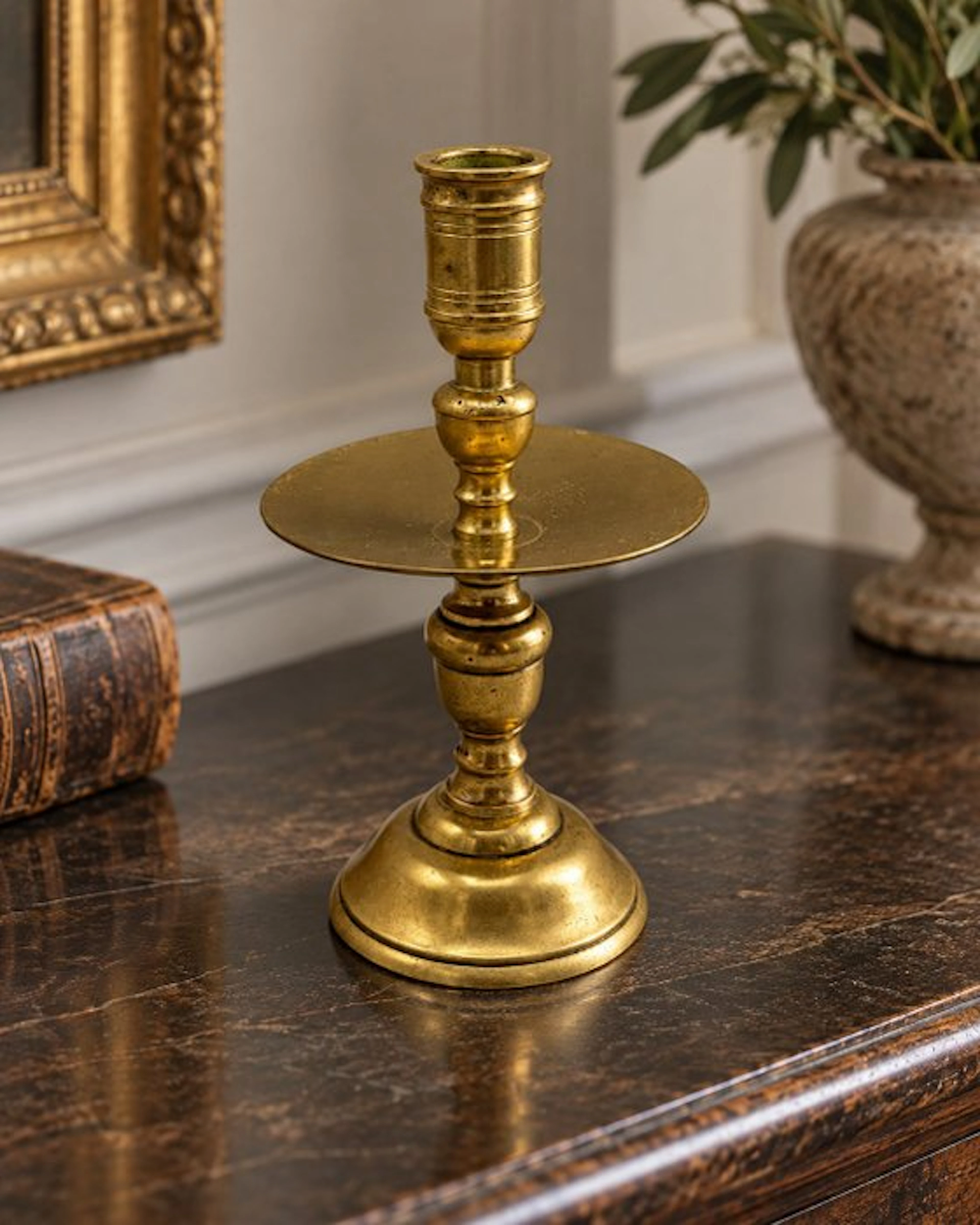 Hollandse kraag kandelaar - Candleholder - Brass - Heemskerk Collar Candlestick