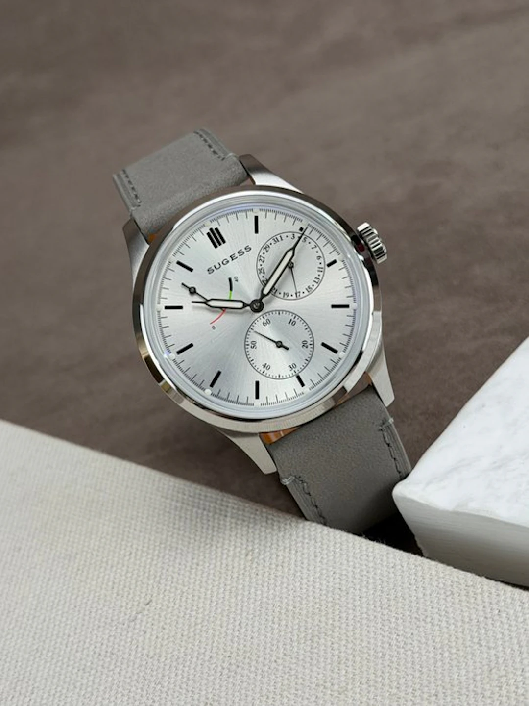Sugess - Art Master AutomaticPower-Reserve Date White...