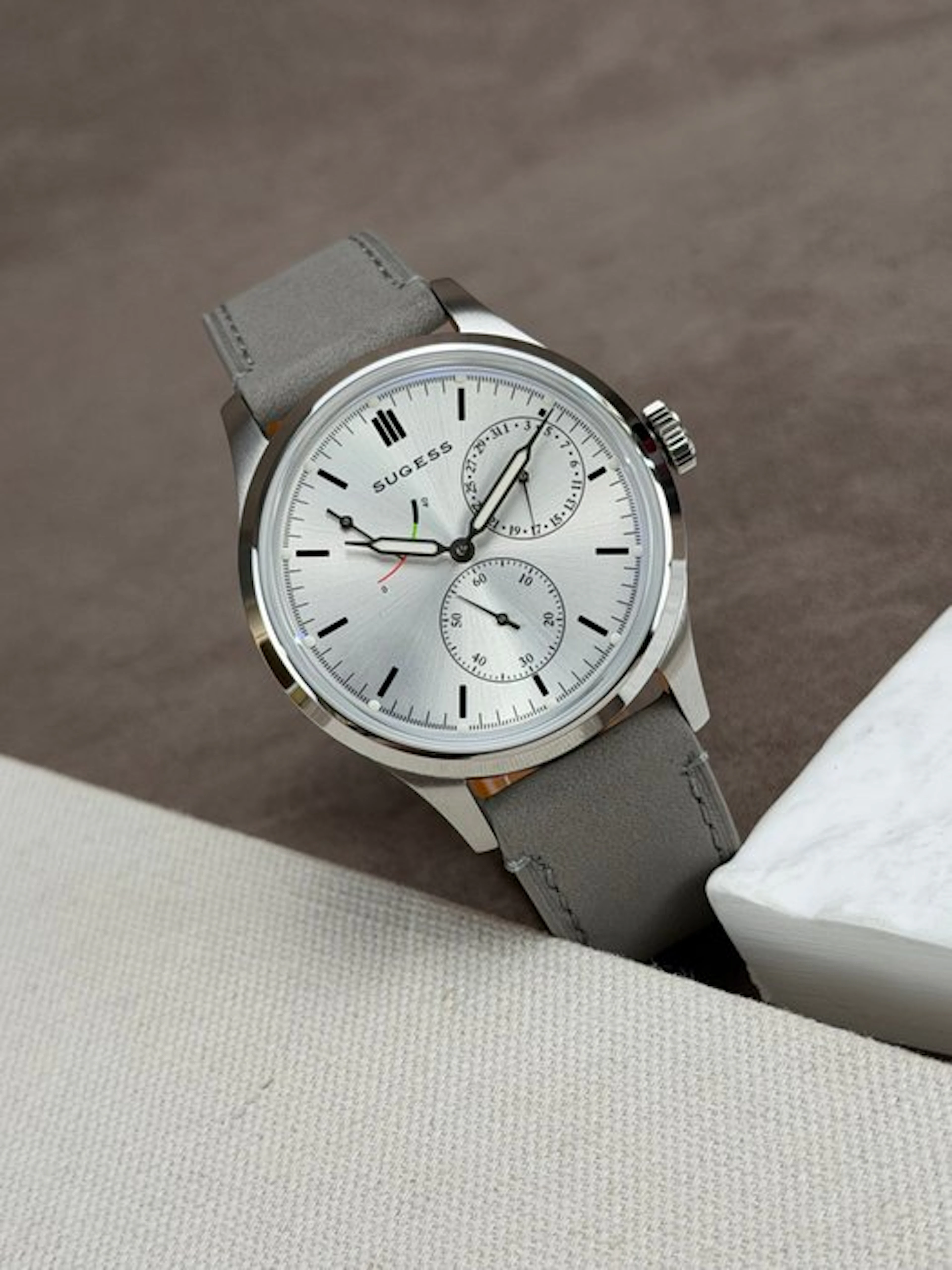 Sugess - Art Master AutomaticPower-Reserve Date White...
