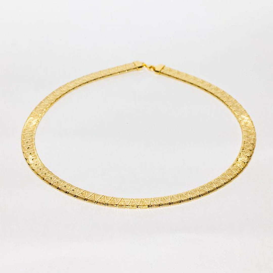 Necklace - 18 kt. Yellow gold - Choker - Made In Italy