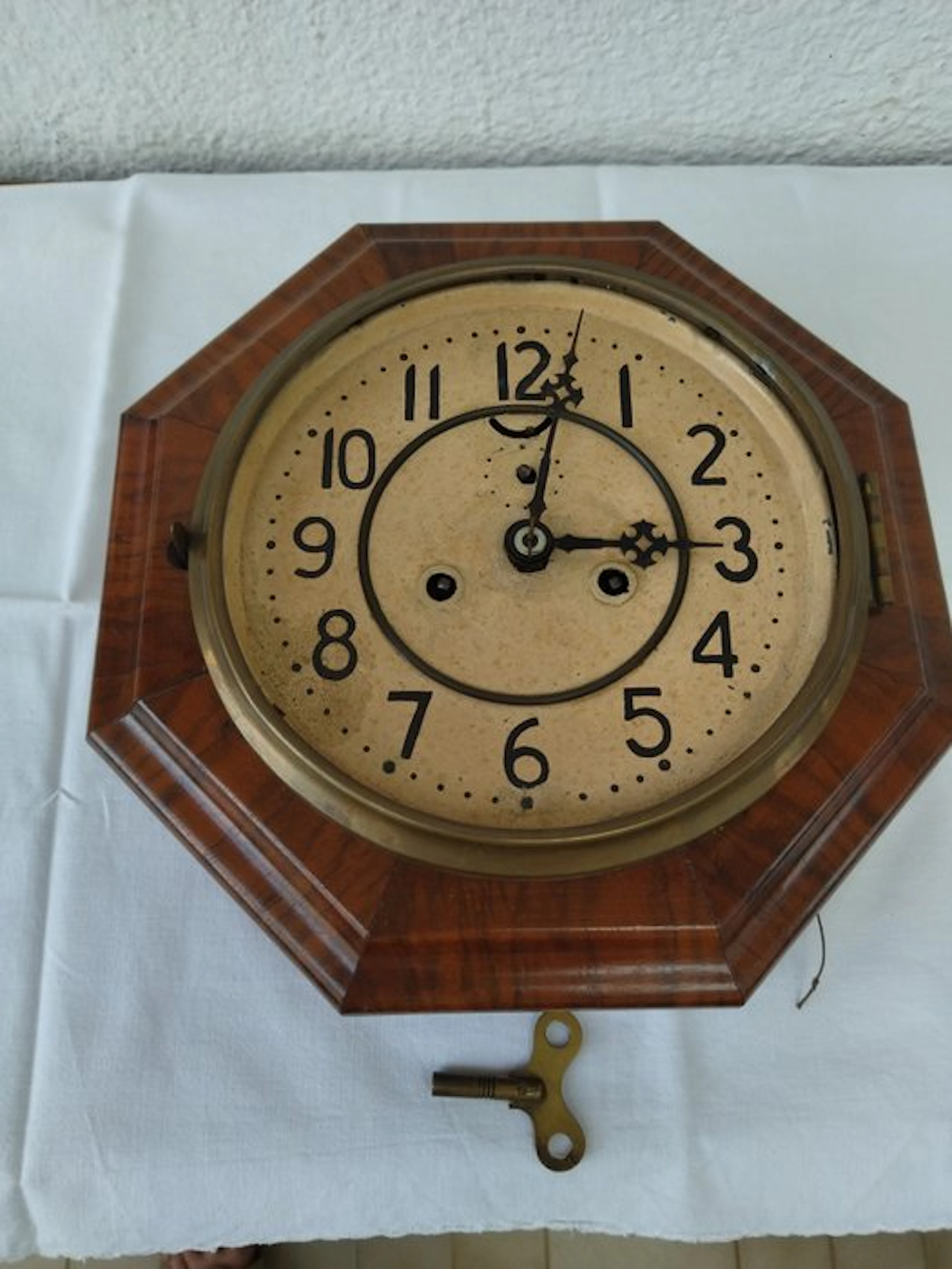 Wall clock - Brass - 1940-1950