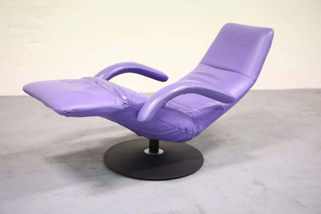 Jori - Lounge chair - Yoga mono-move medi - Leather, Metal