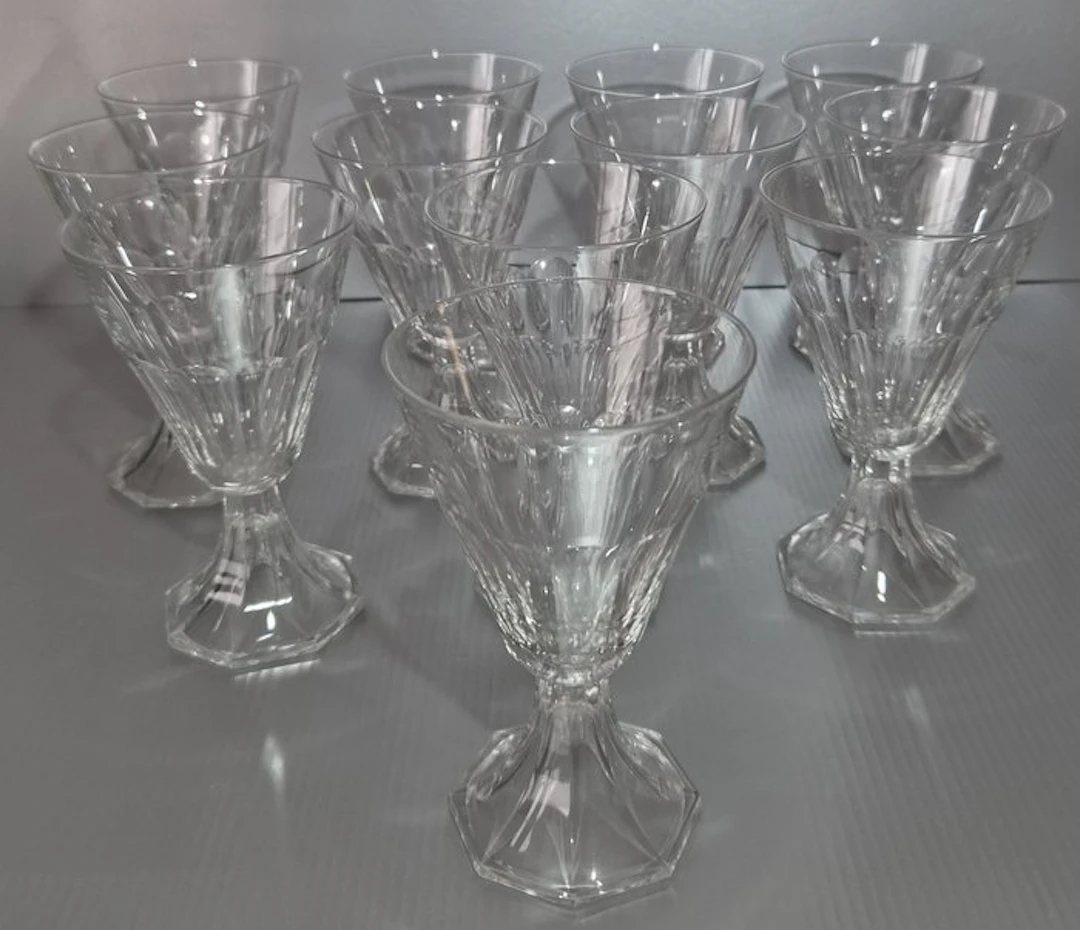 Val Saint Lambert - Wine glass (20) - Anmaur/Aurillac - Crystal