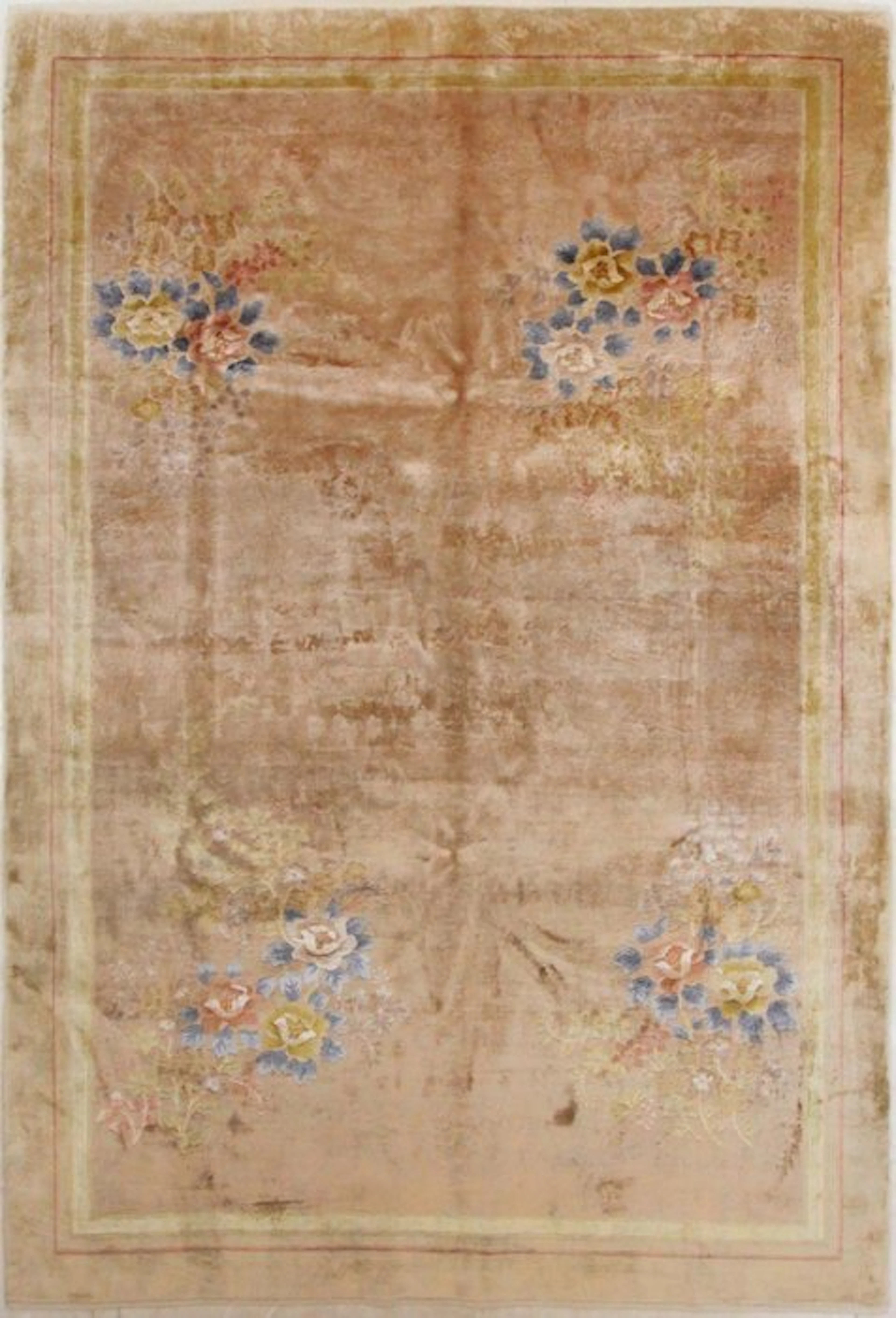 Original China Traditional Pure Silk on Silk Old - Rug...